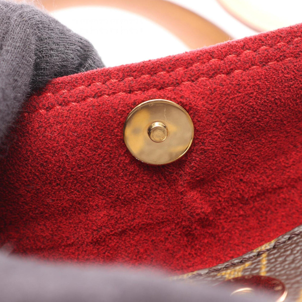 Louis Vuitton Brown Monogram Coated Canvas Leather Handbag (Pre-Owned)