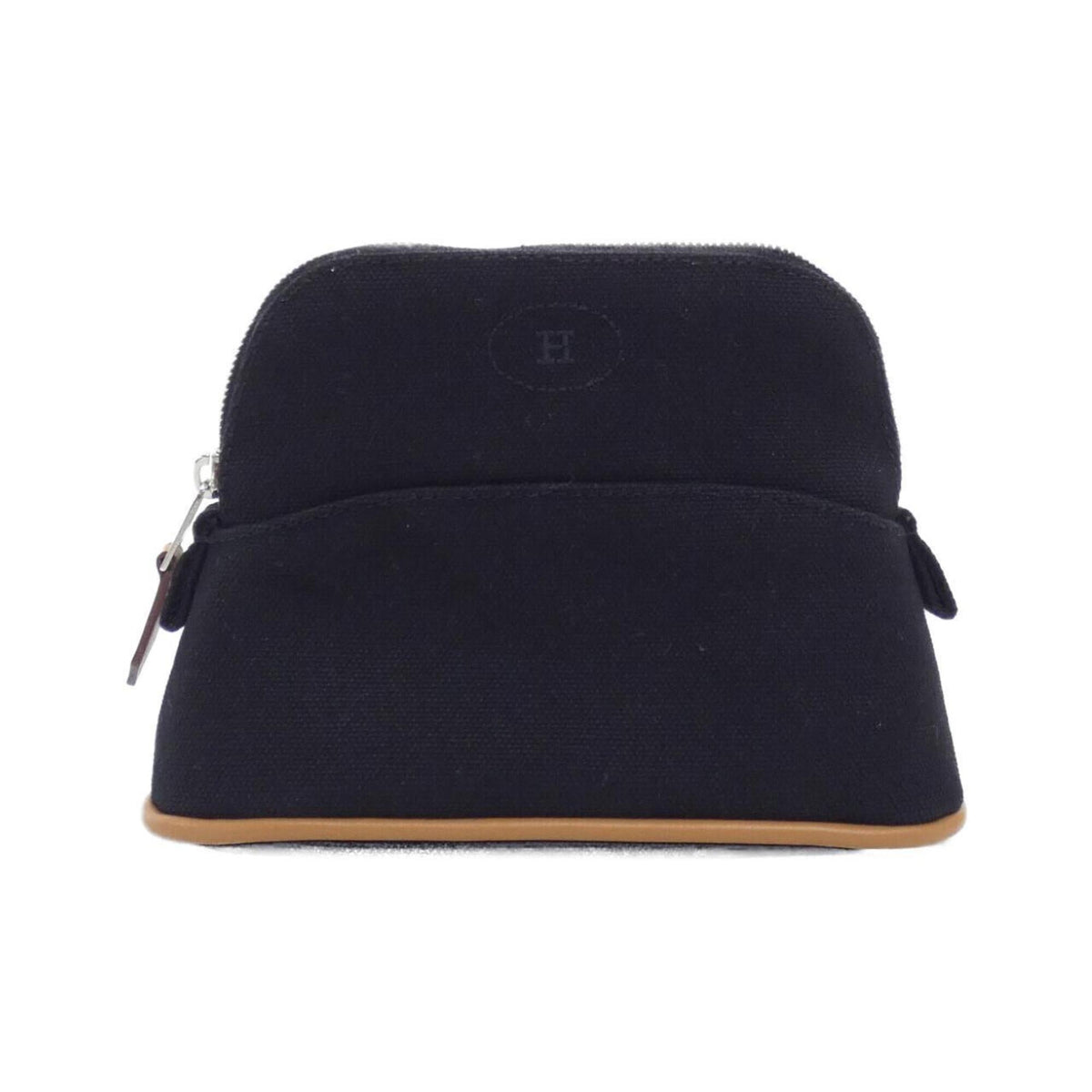 Hermes Black Canvas Pouch (Pre-Owned)