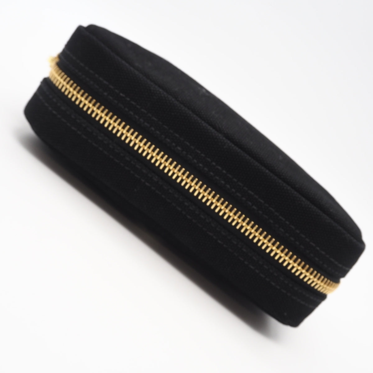 Prada Black Nero White Canvas Pouch (Pre-Owned)