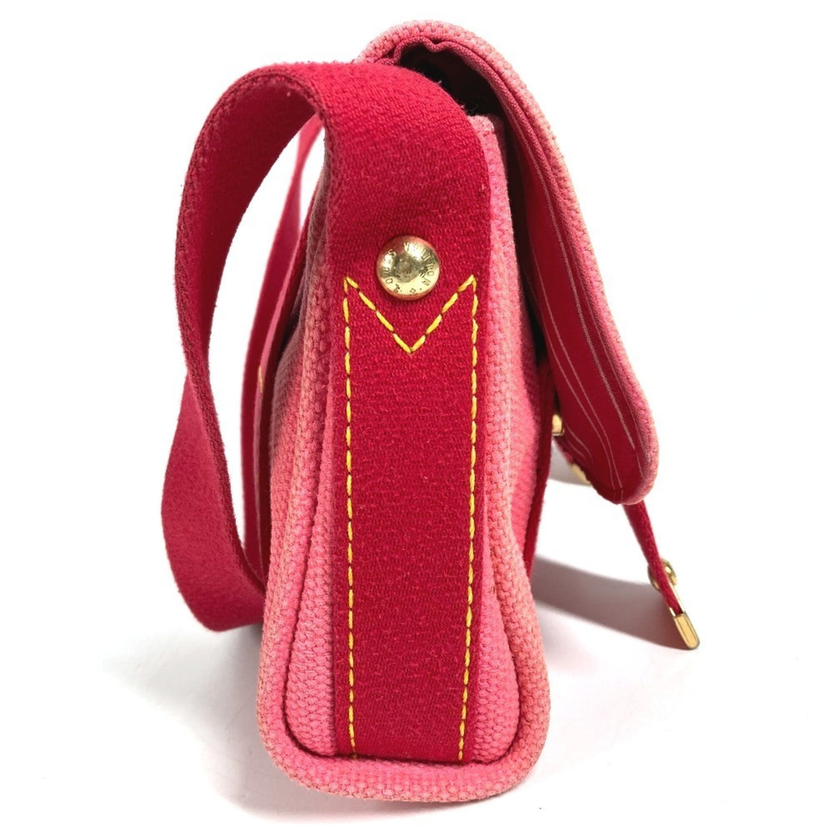 Louis Vuitton Antigua Pink Canvas Handbag Shoulder Bag (Pre-Owned)
