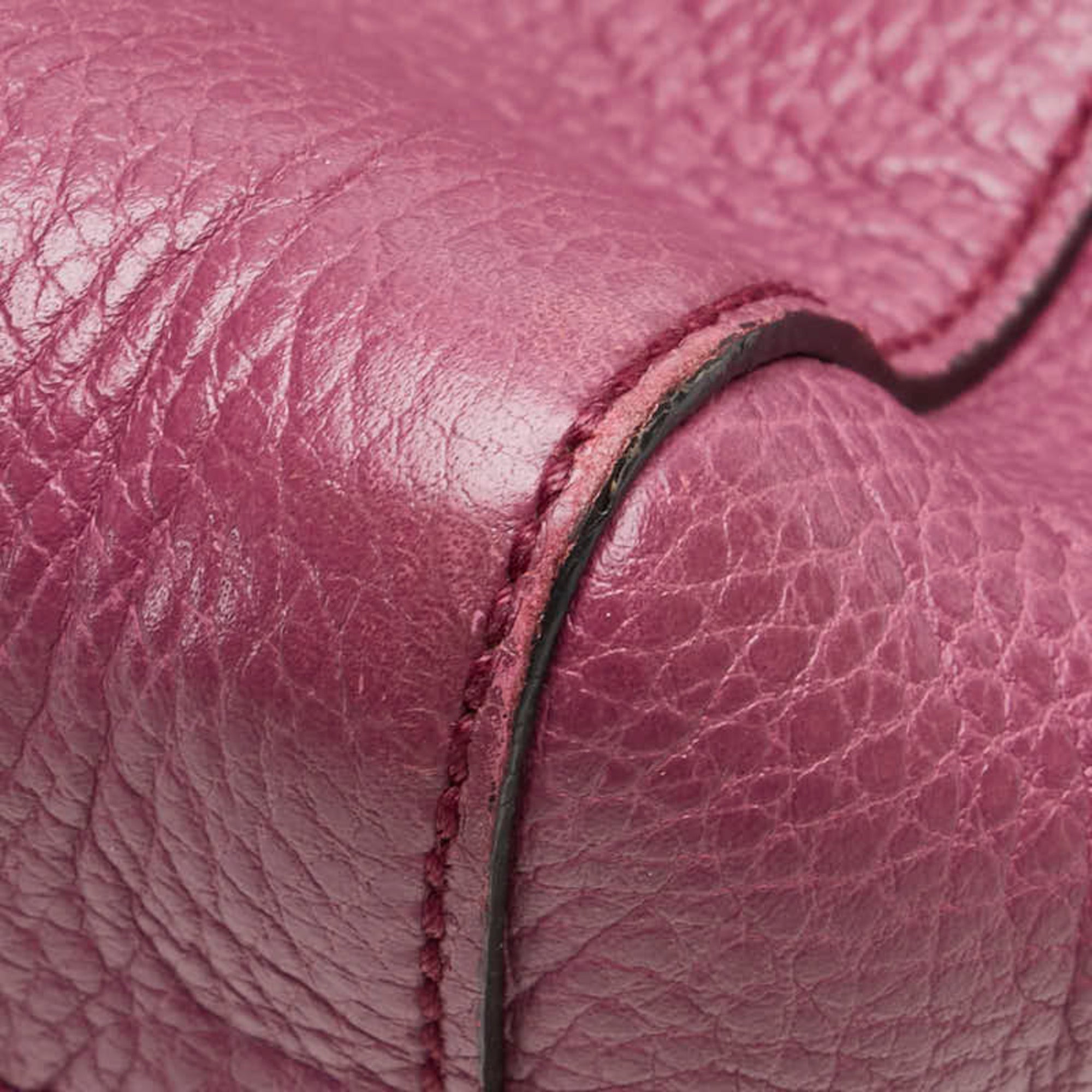 Gucci Purple Leather Handbag Shoulder Bag (Pre-Owned)