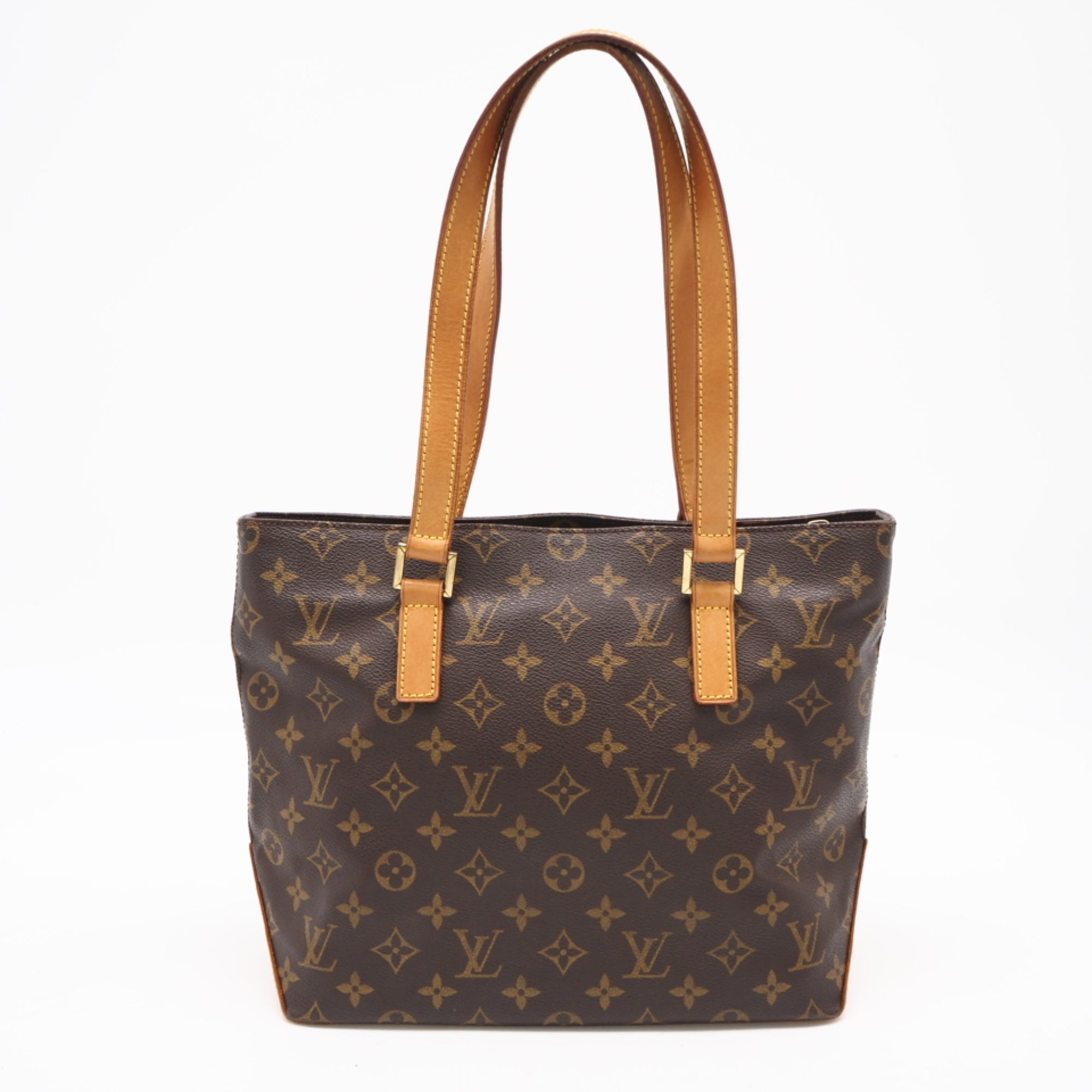 Louis Vuitton Monogram Brown Coated Canvas Leather Handbag (Pre-Owned)