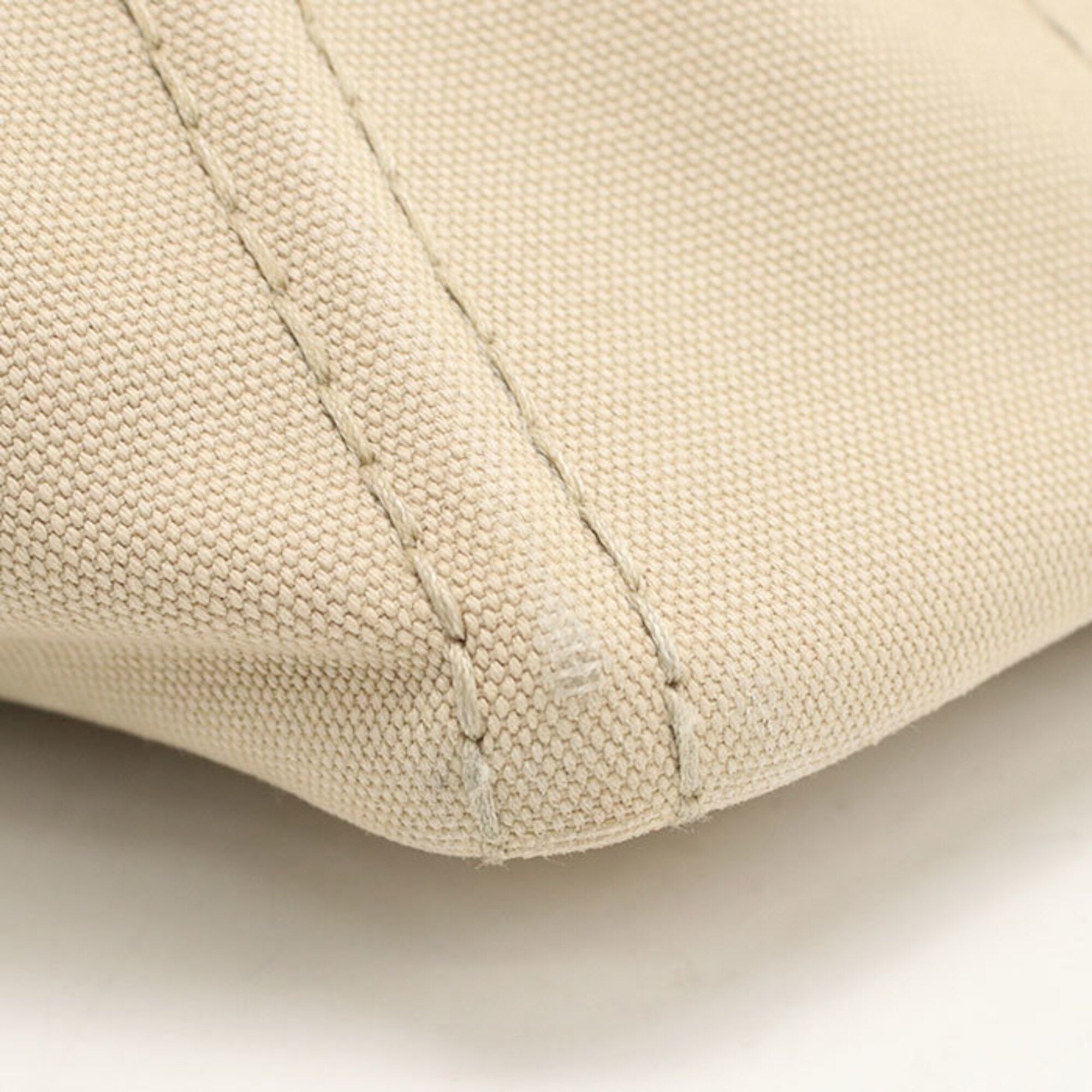 Prada Beige Canvas Tote Bag (Pre-Owned)