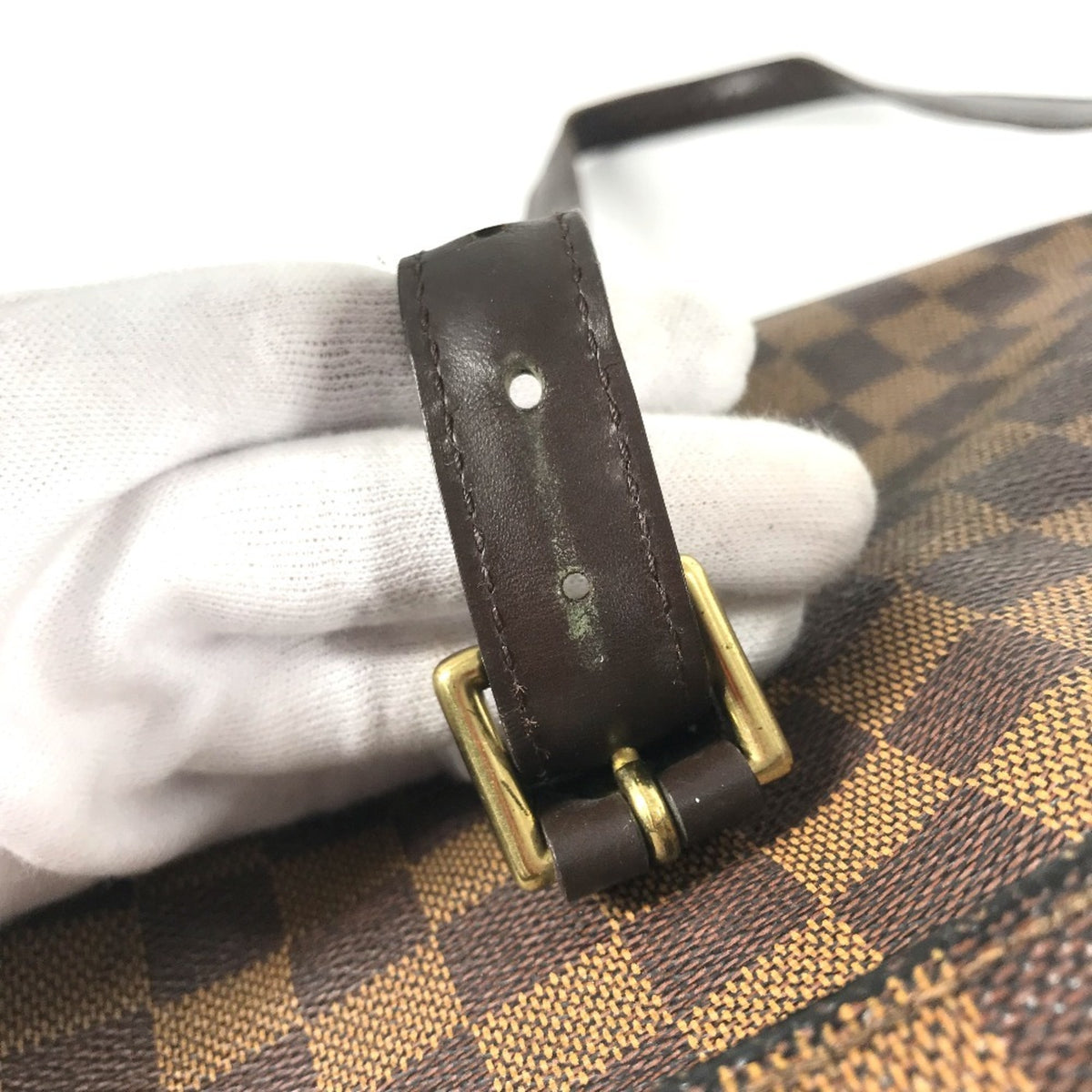 Louis Vuitton Brown Damier Canvas Shoulder Bag Tote Bag (Pre-Owned)