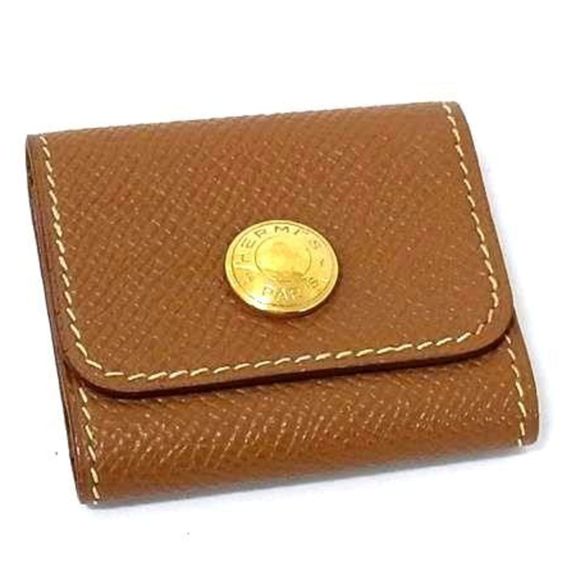 Hermes Brown Epsom Leather Pouch (Pre-Owned)