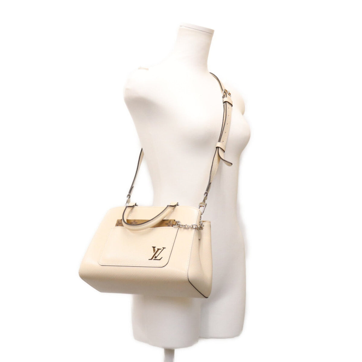 Louis Vuitton Beige Epi Leather Handbag Shoulder Bag (Pre-Owned)