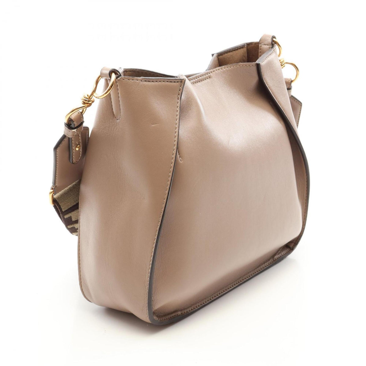 Stella Mccartney Beige Faux Leather Handbag Shoulder Bag (Pre-Owned)