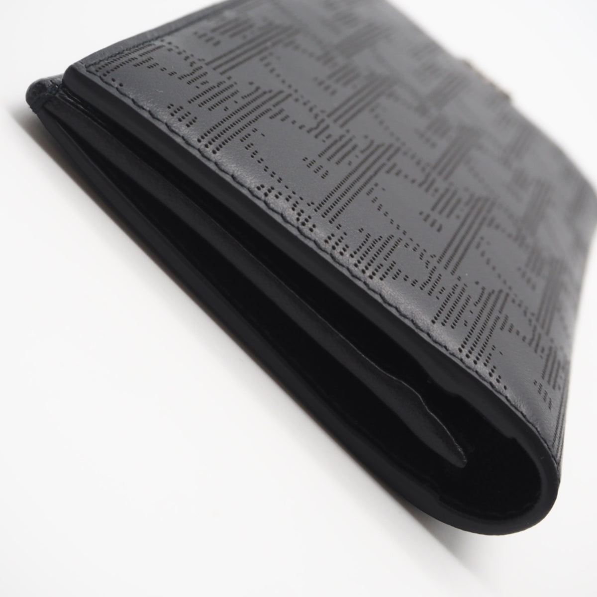 Christian Dior Black Leather Long Wallet (Bi-Fold) (Pre-Owned)