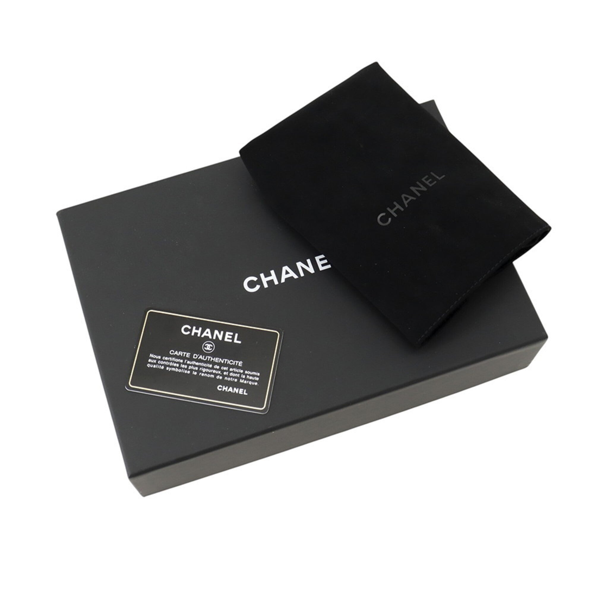 Chanel Black Leather Chain/Shoulder Wallet (Pre-Owned)