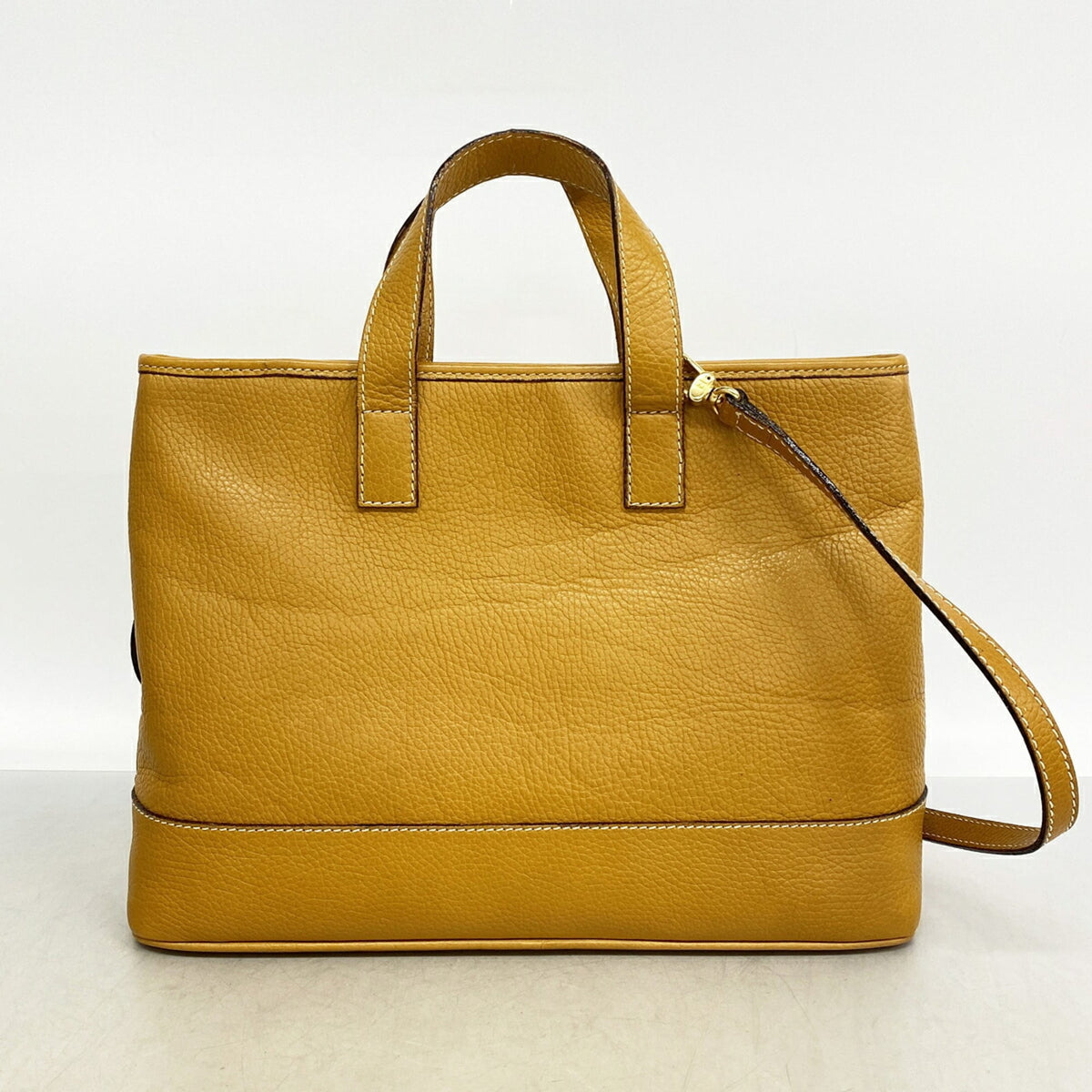 Fendi Light Brown Leather Tote Bag (Pre-Owned)