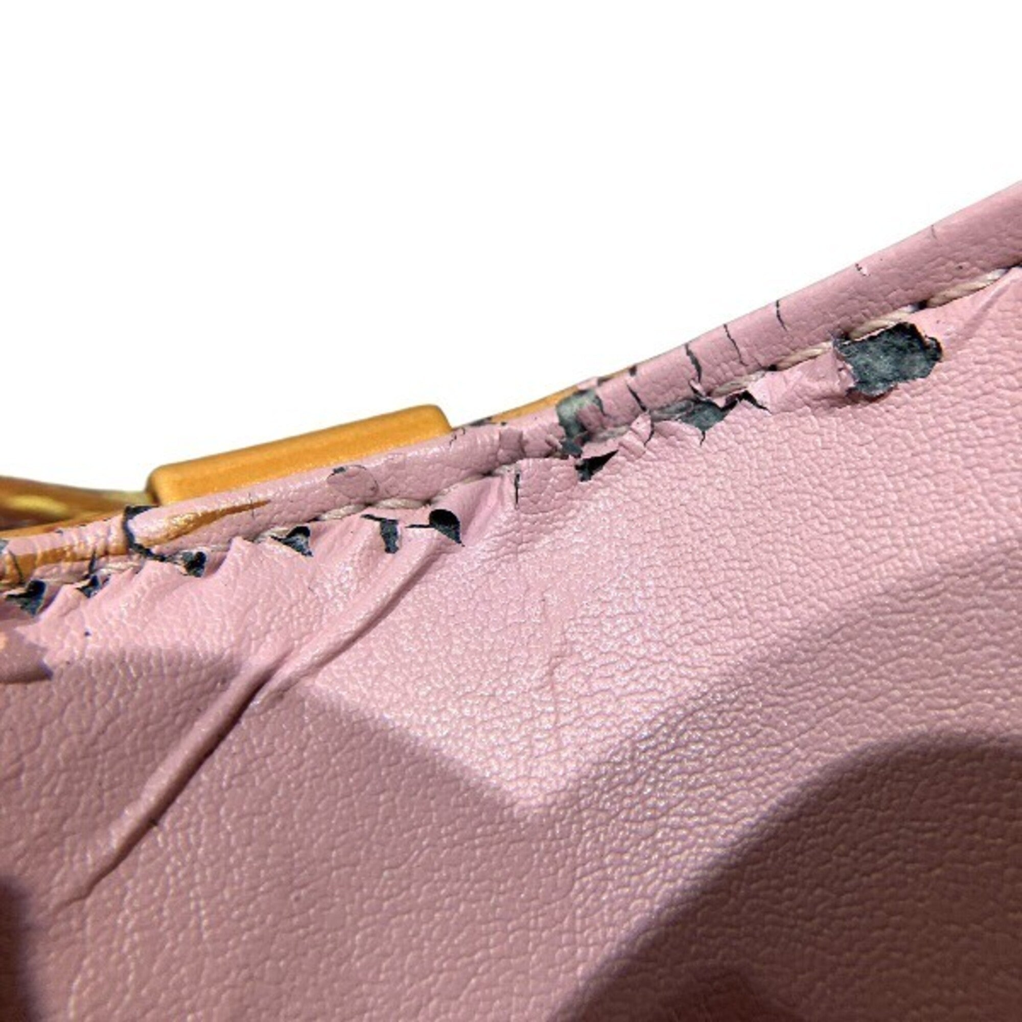 Louis Vuitton Rose Yellow Patent Leather Handbag (Pre-Owned)