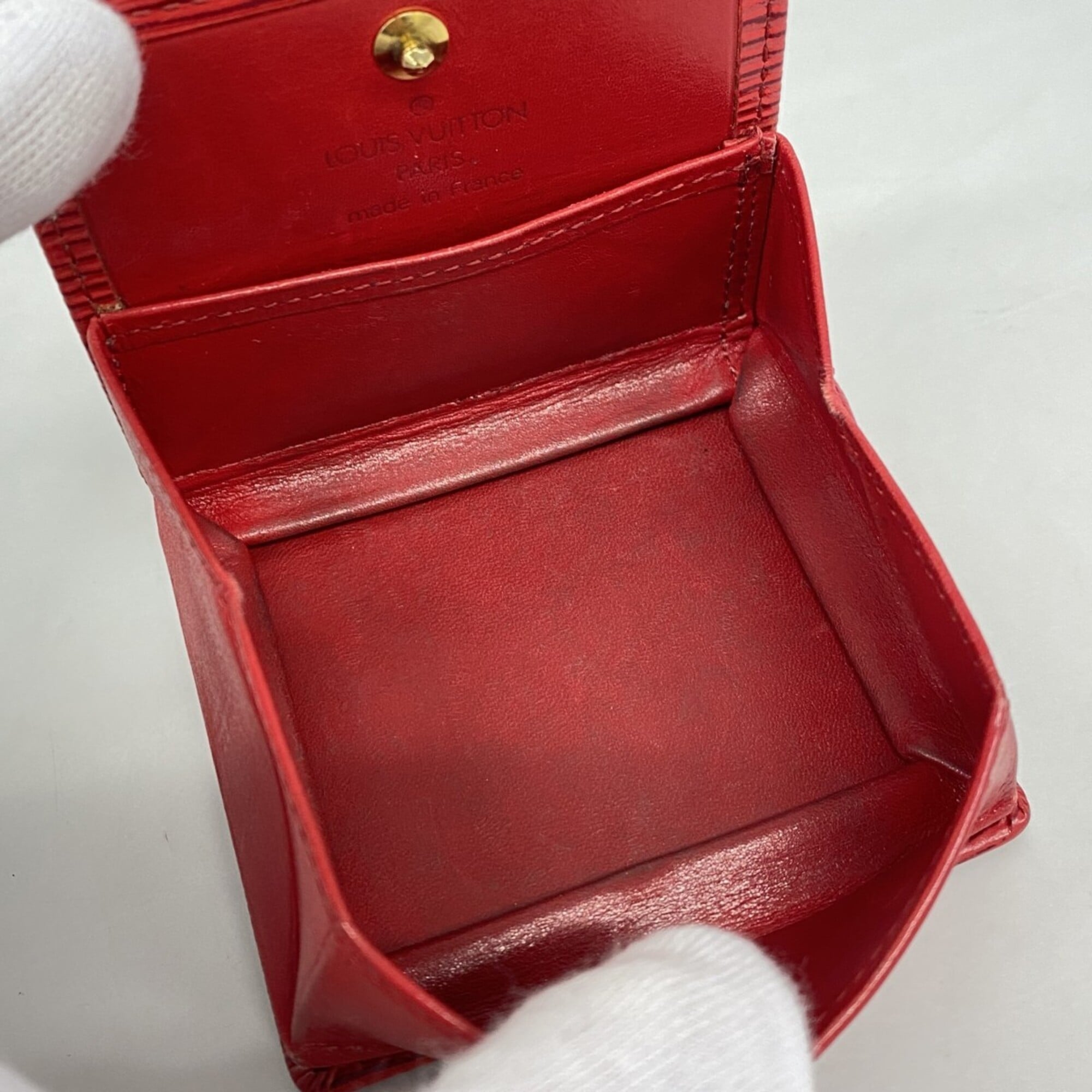 Louis Vuitton Castilian Red Coin Purse/Coin Case (Pre-Owned)