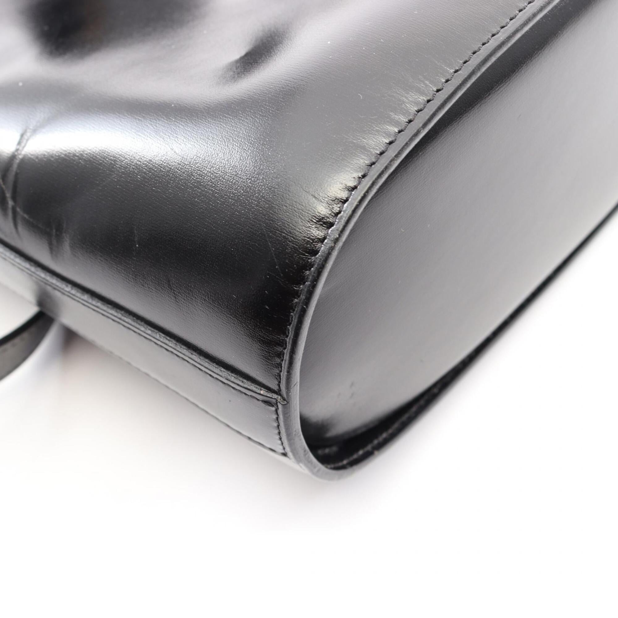 Celine Black Leather Handbag Shoulder Bag (Pre-Owned)