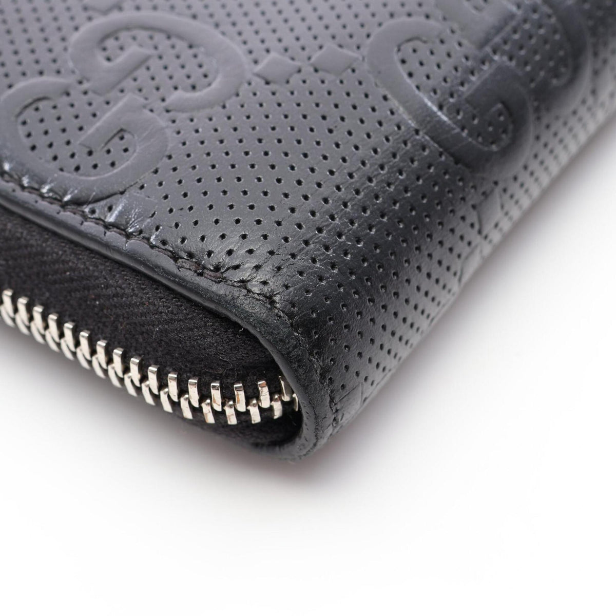 Gucci Black Leather Long Wallet (Bi-Fold) (Pre-Owned)