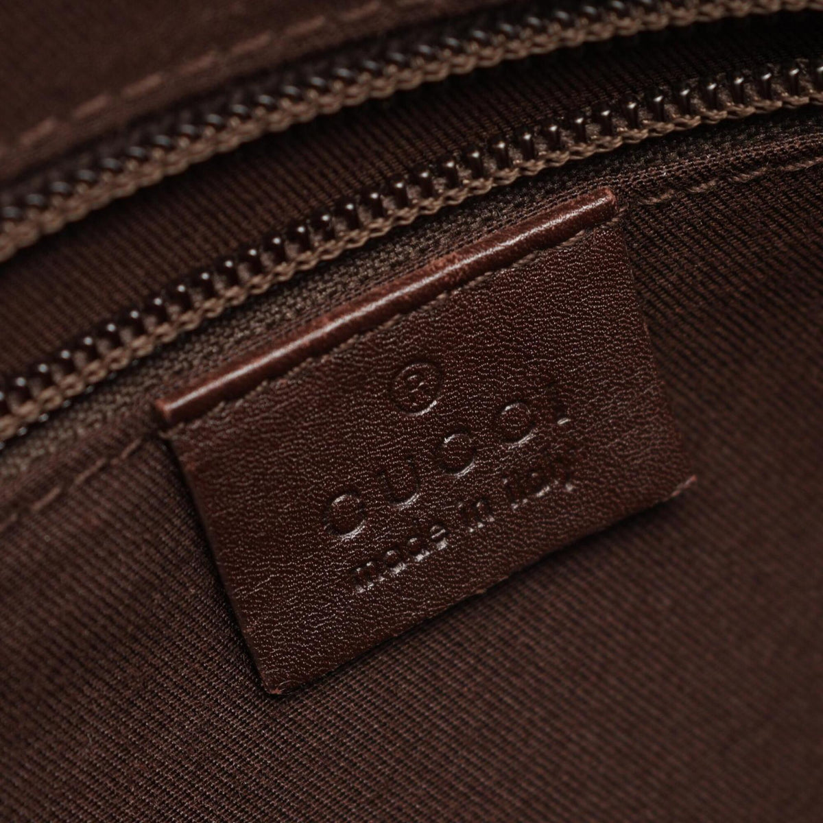 Gucci Beige Brown Canvas Leather Handbag Shoulder Bag (Pre-Owned)