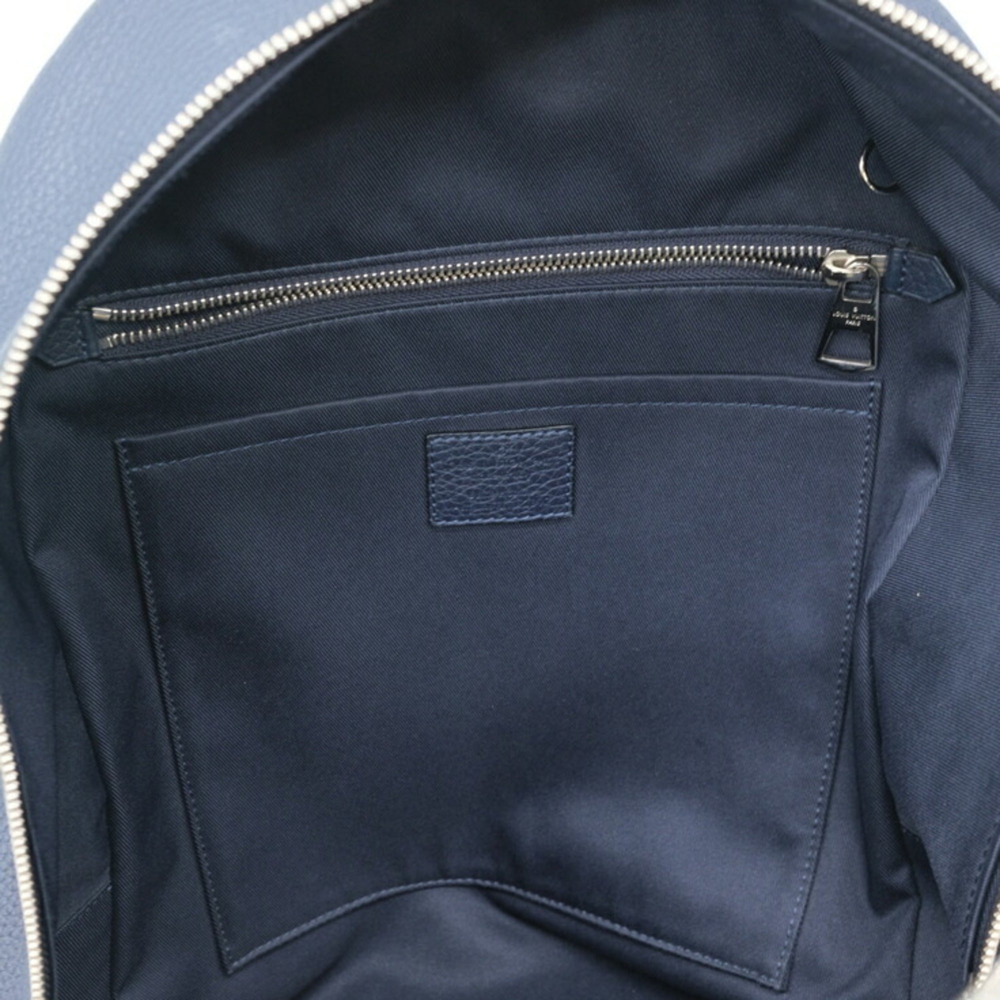 Louis Vuitton Dark Navy Leather Backpack (Pre-Owned)