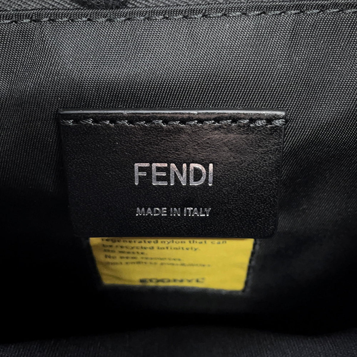 Fendi Black Blue Nylon Sling Bag (Pre-Owned)