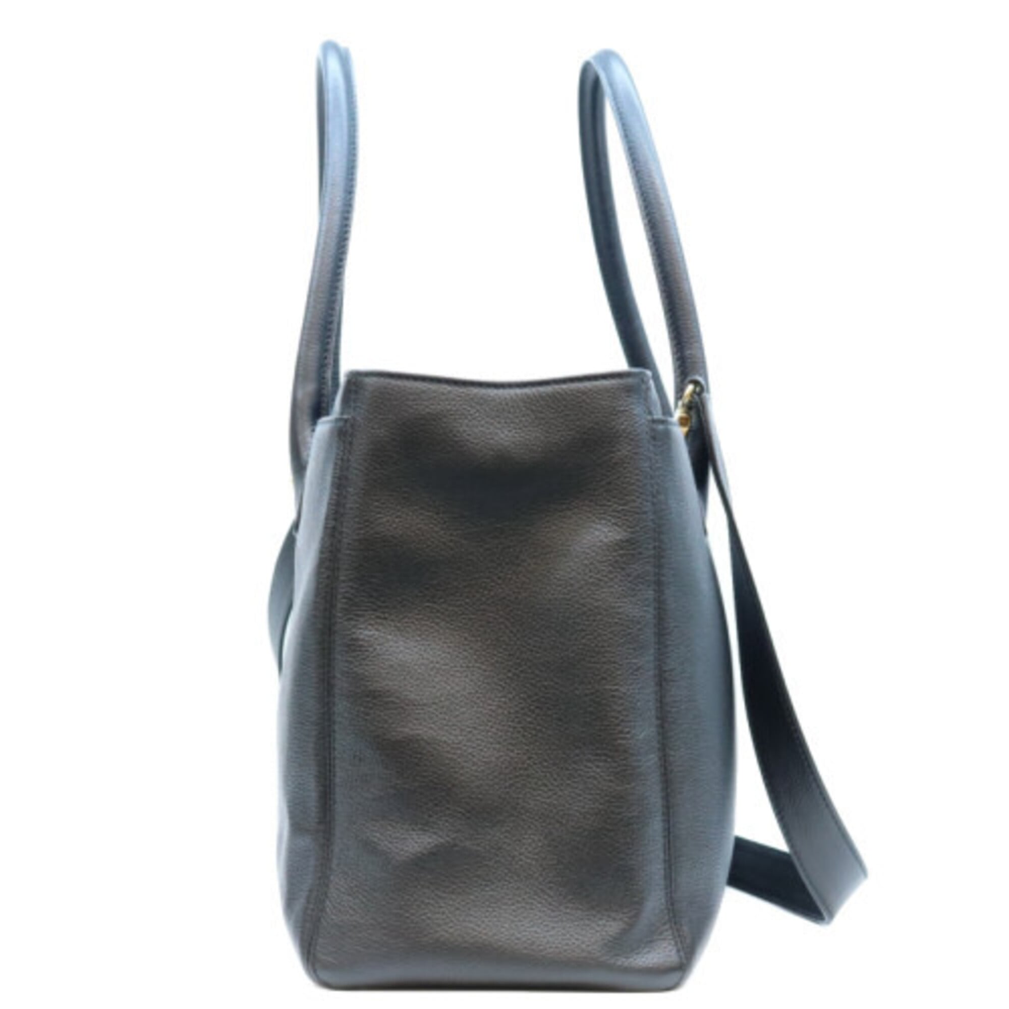 Chanel Black Leather Tote Bag (Pre-Owned)