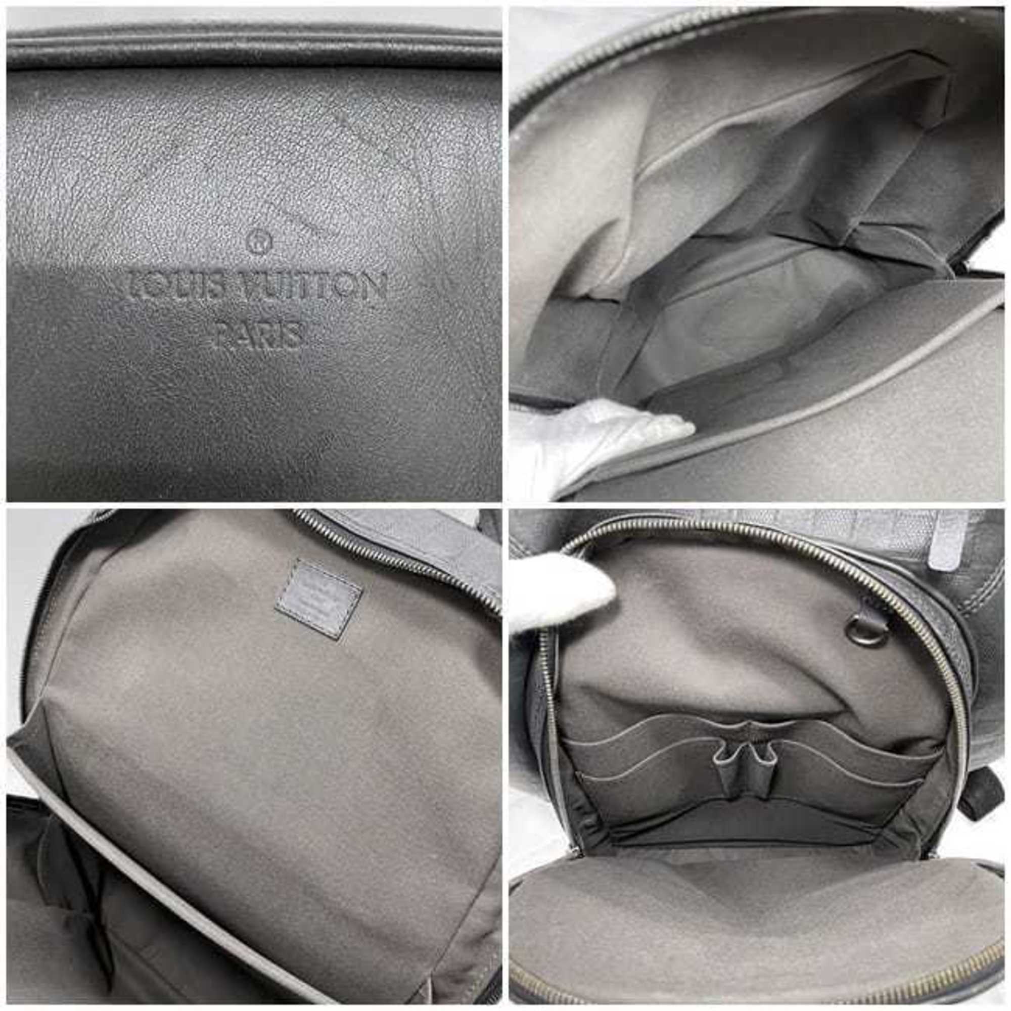 Louis Vuitton Black Damier Canvas Infini Noir Leather Backpack (Pre-Owned)