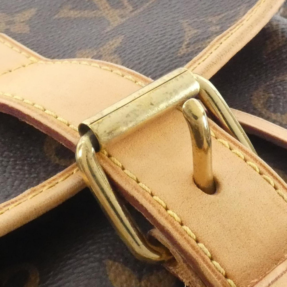 Louis Vuitton Monogram Marron Coated Canvas Backpack (Pre-Owned)