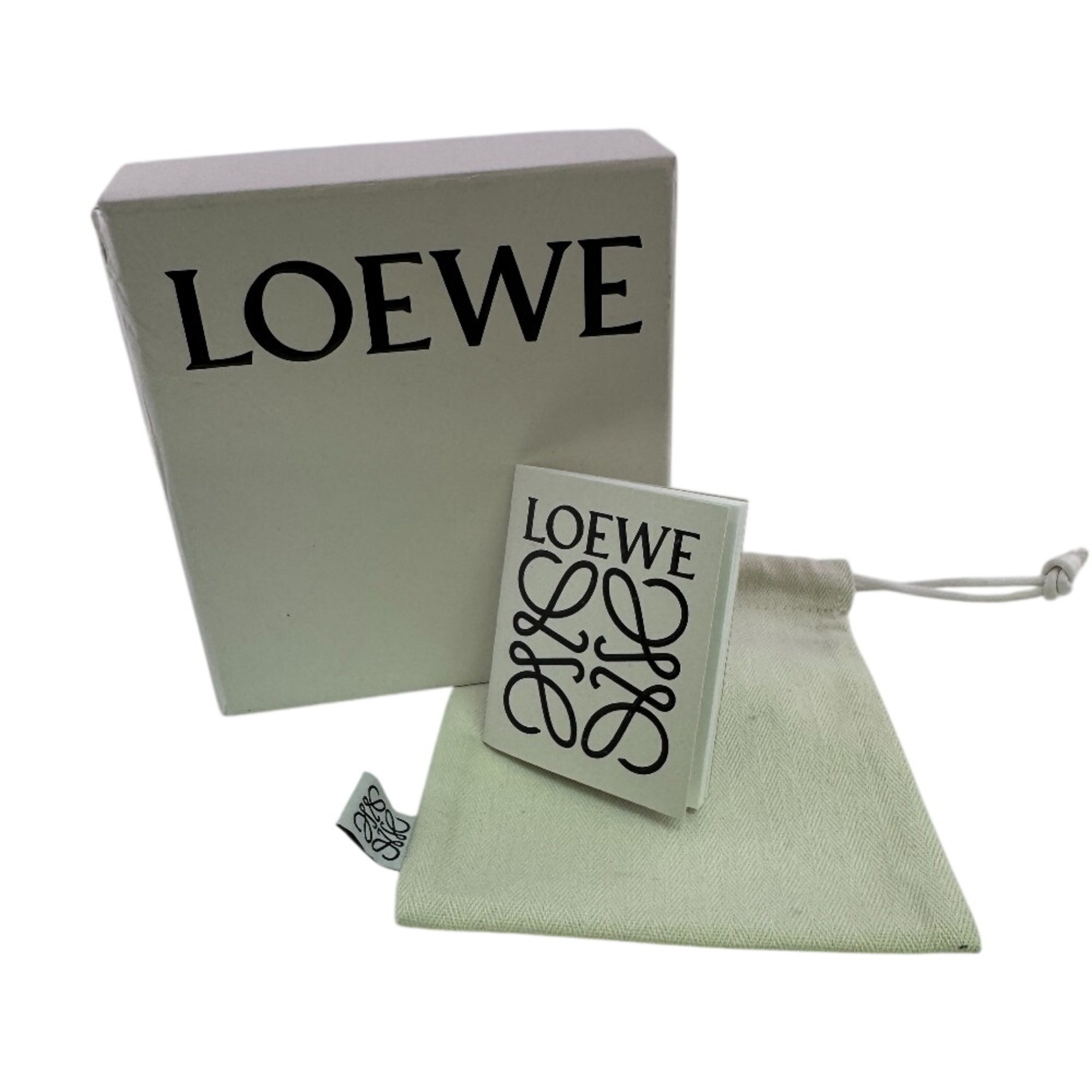 Loewe Beige Green Leather Wallet (Bi-Fold) (Pre-Owned)