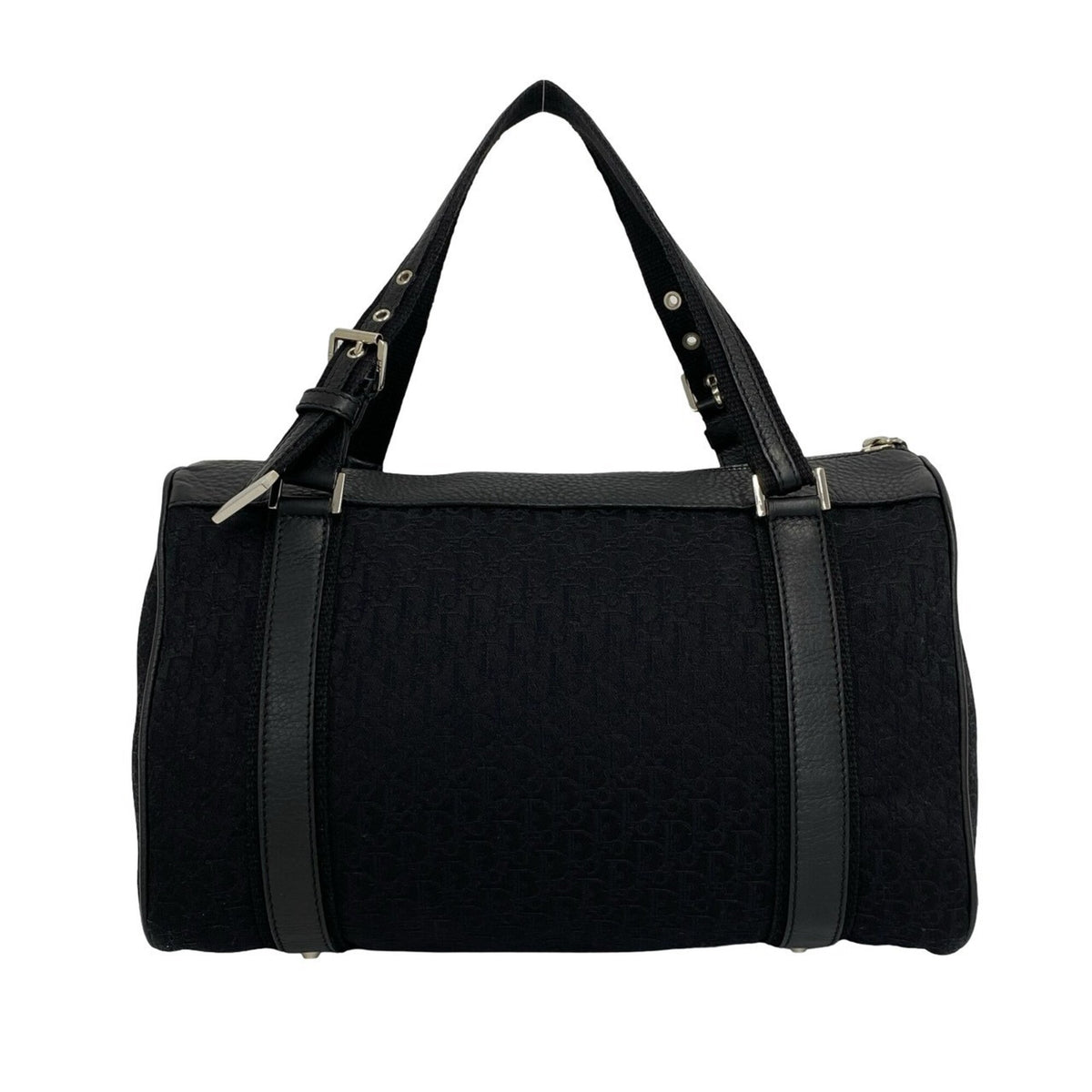 Christian Dior Black Canvas Leather Handbag (Pre-Owned)