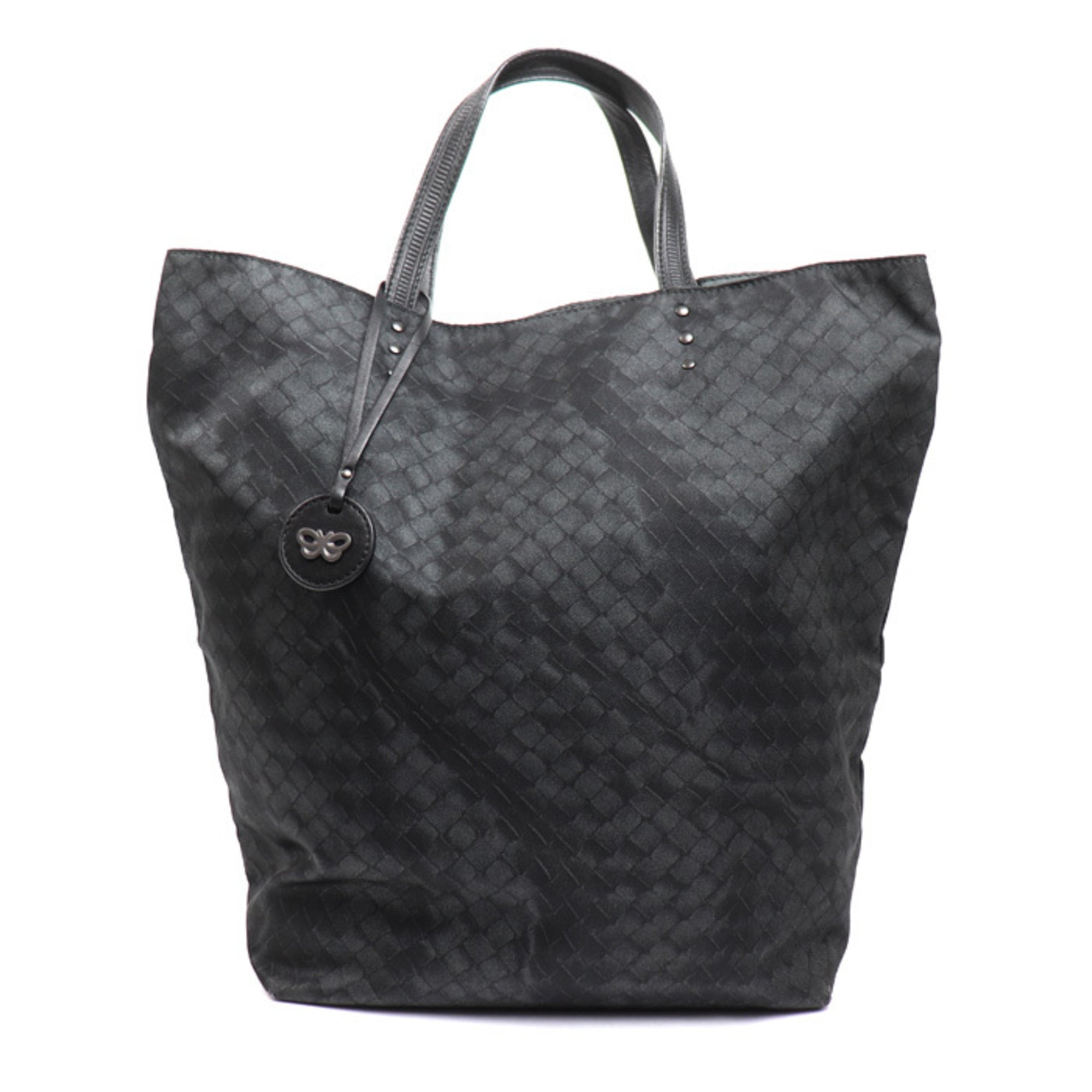 Bottega Veneta Black Nylon Tote Bag (Pre-Owned)