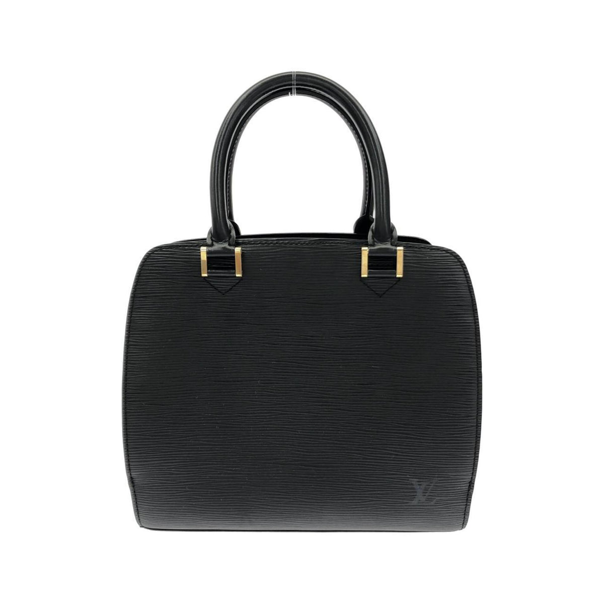 Louis Vuitton Black Leather Handbag (Pre-Owned)