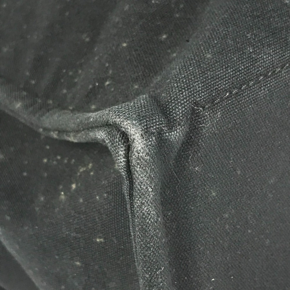 Hermes Black Gray Canvas Shoulder Bag Tote Bag (Pre-Owned)