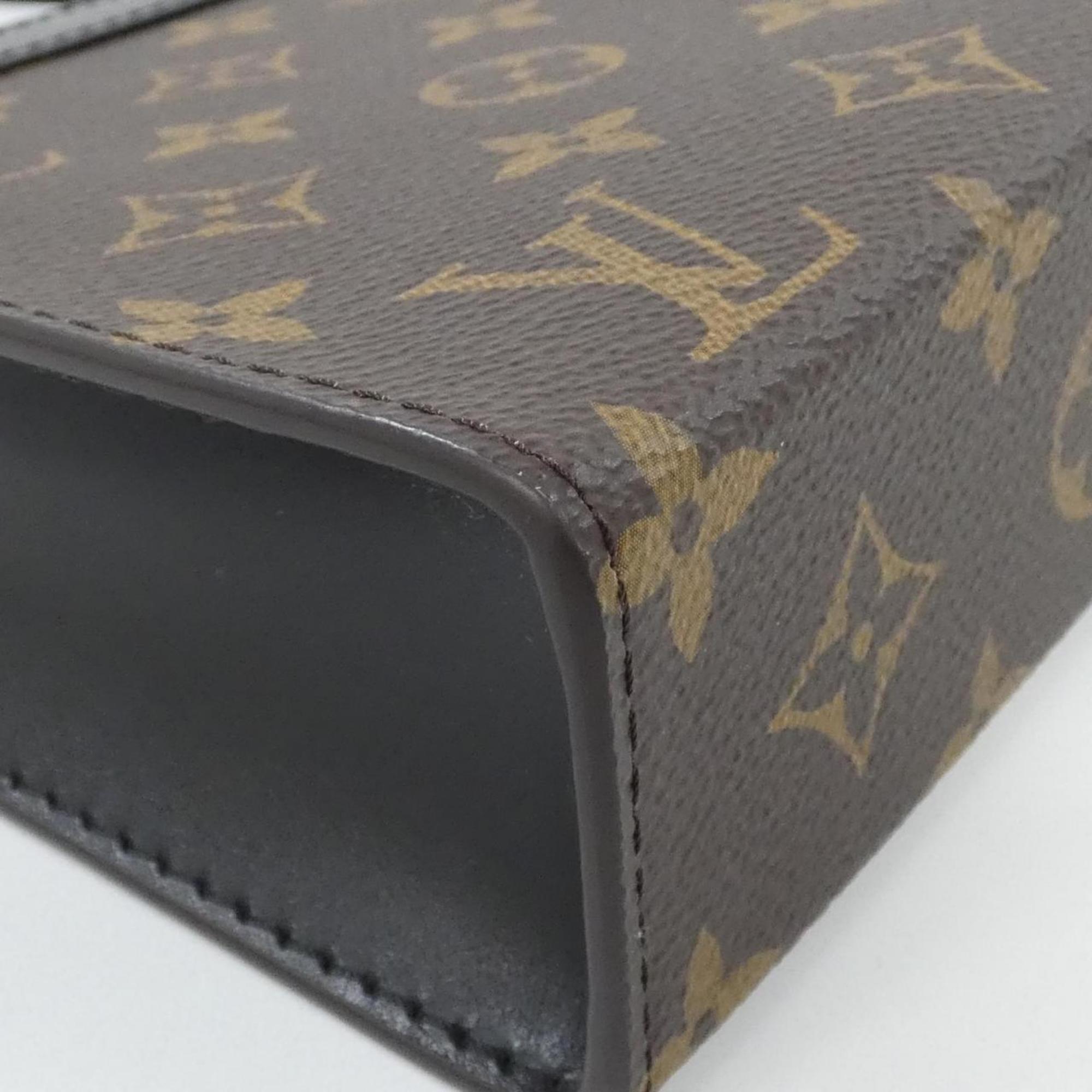Louis Vuitton Brown Coated Canvas Shoulder Bag (Pre-Owned)