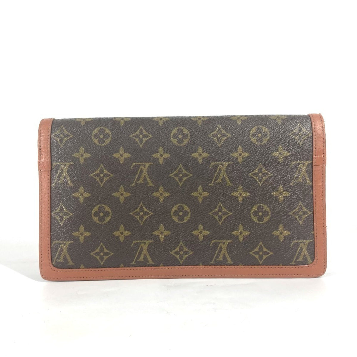 Louis Vuitton Brown Monogram Monogram Clutch Bag Pochette Pouch (Pre-Owned)