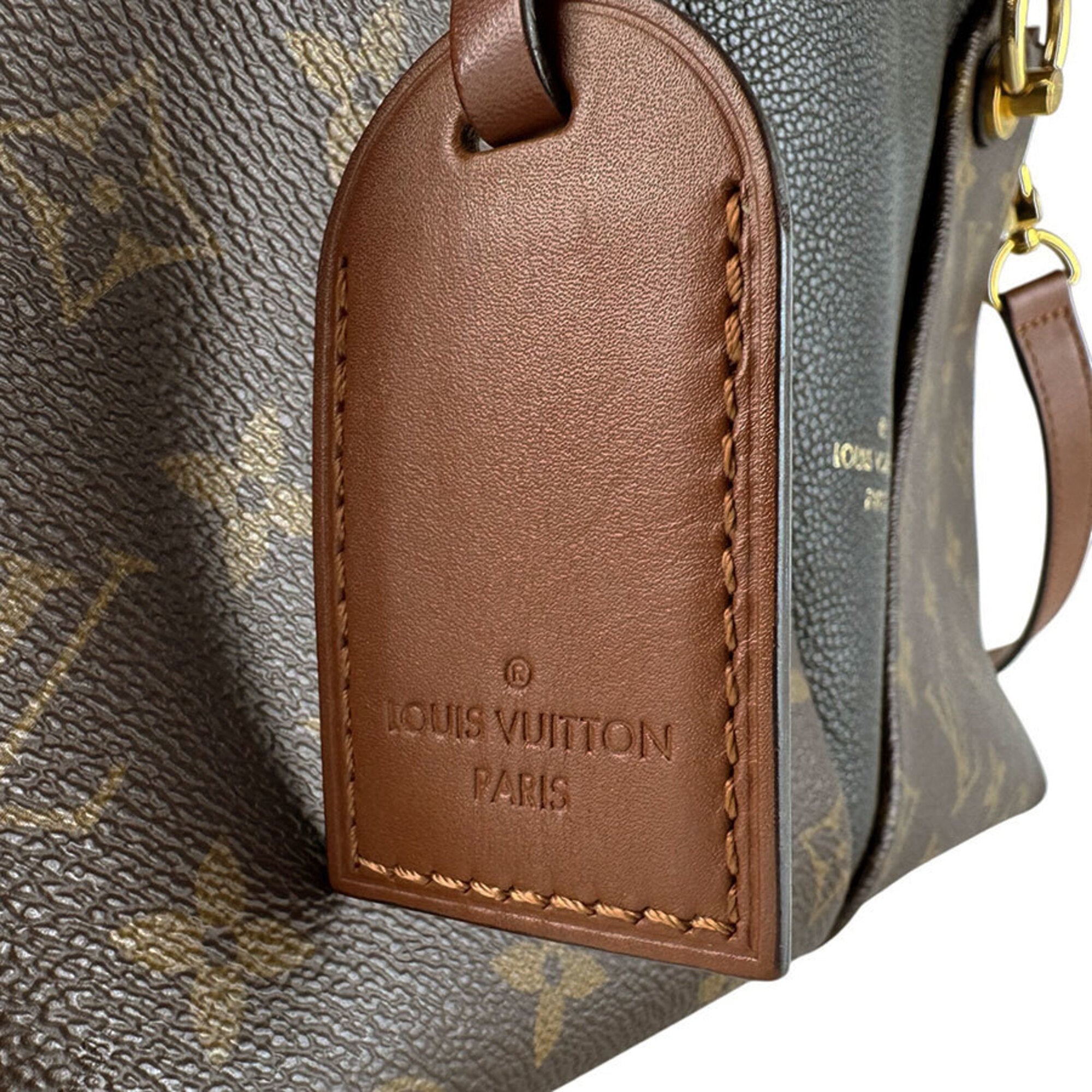 Louis Vuitton Monogram Noir Monogram Leather Handbag Shoulder Bag (Pre-Owned)