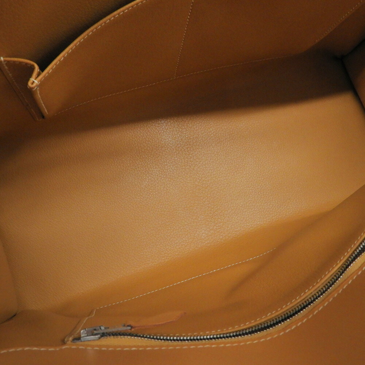 Hermes Brown Natural Chamonix Leather Handbag (Pre-Owned)
