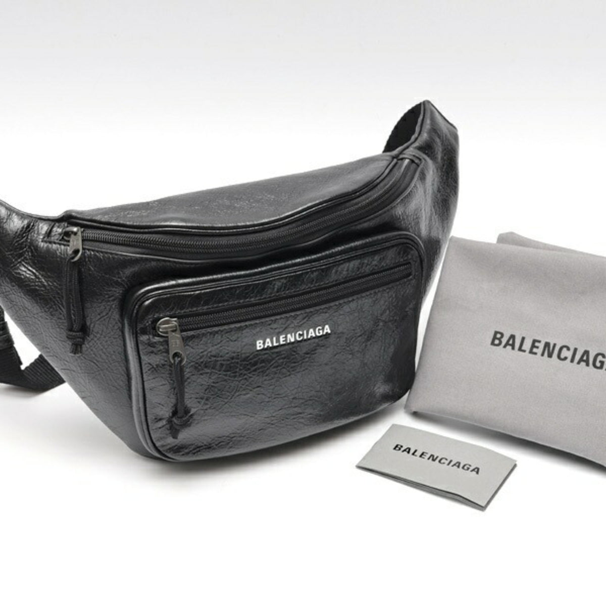 Balenciaga Black Leather Sling Bag (Pre-Owned)