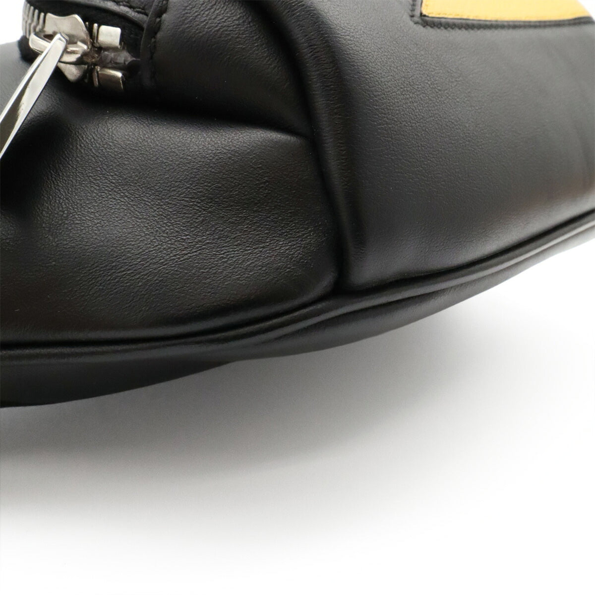 Fendi Black Yellow Leather Sling Bag (Pre-Owned)
