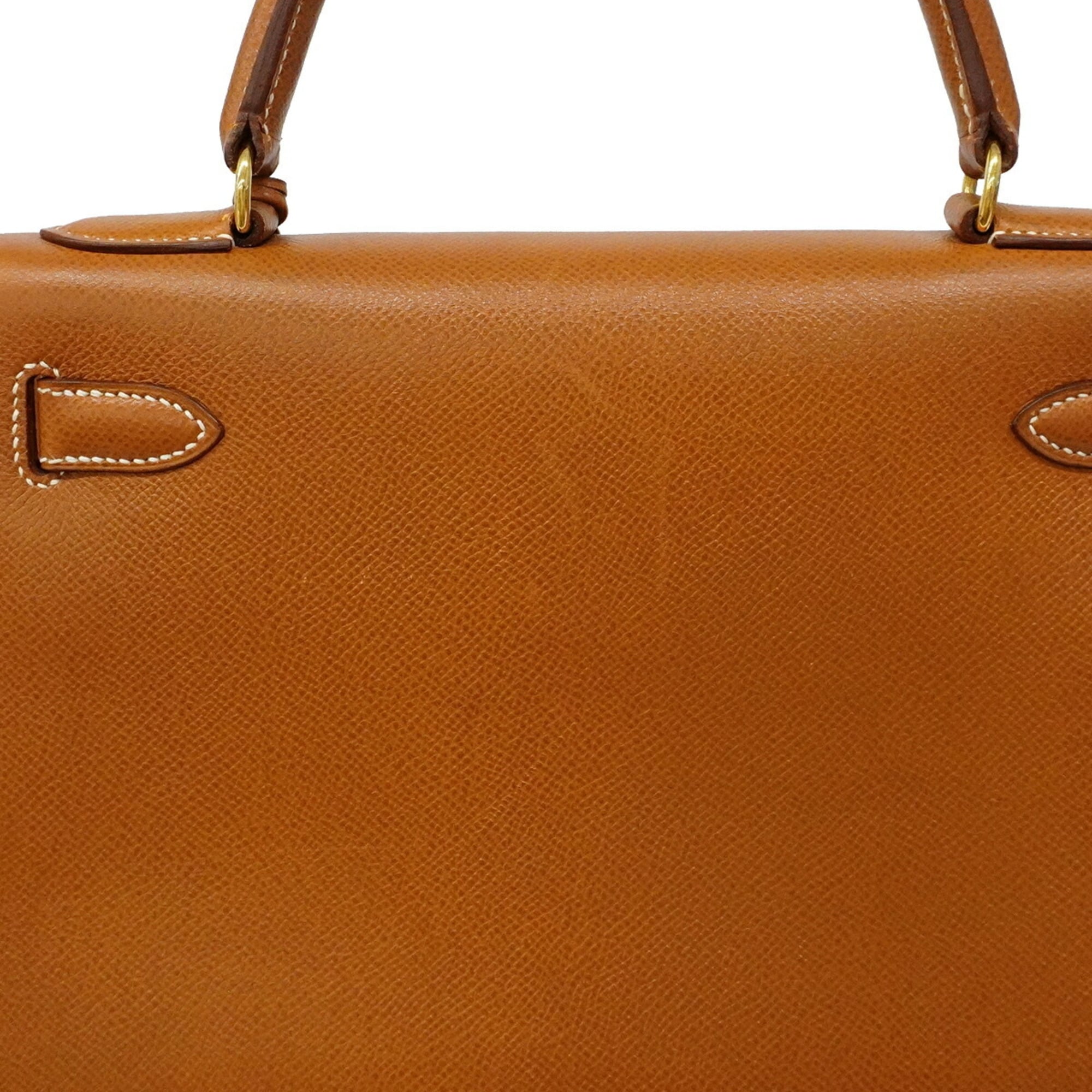 Hermes Gold Courchevel Leather Handbag (Pre-Owned)