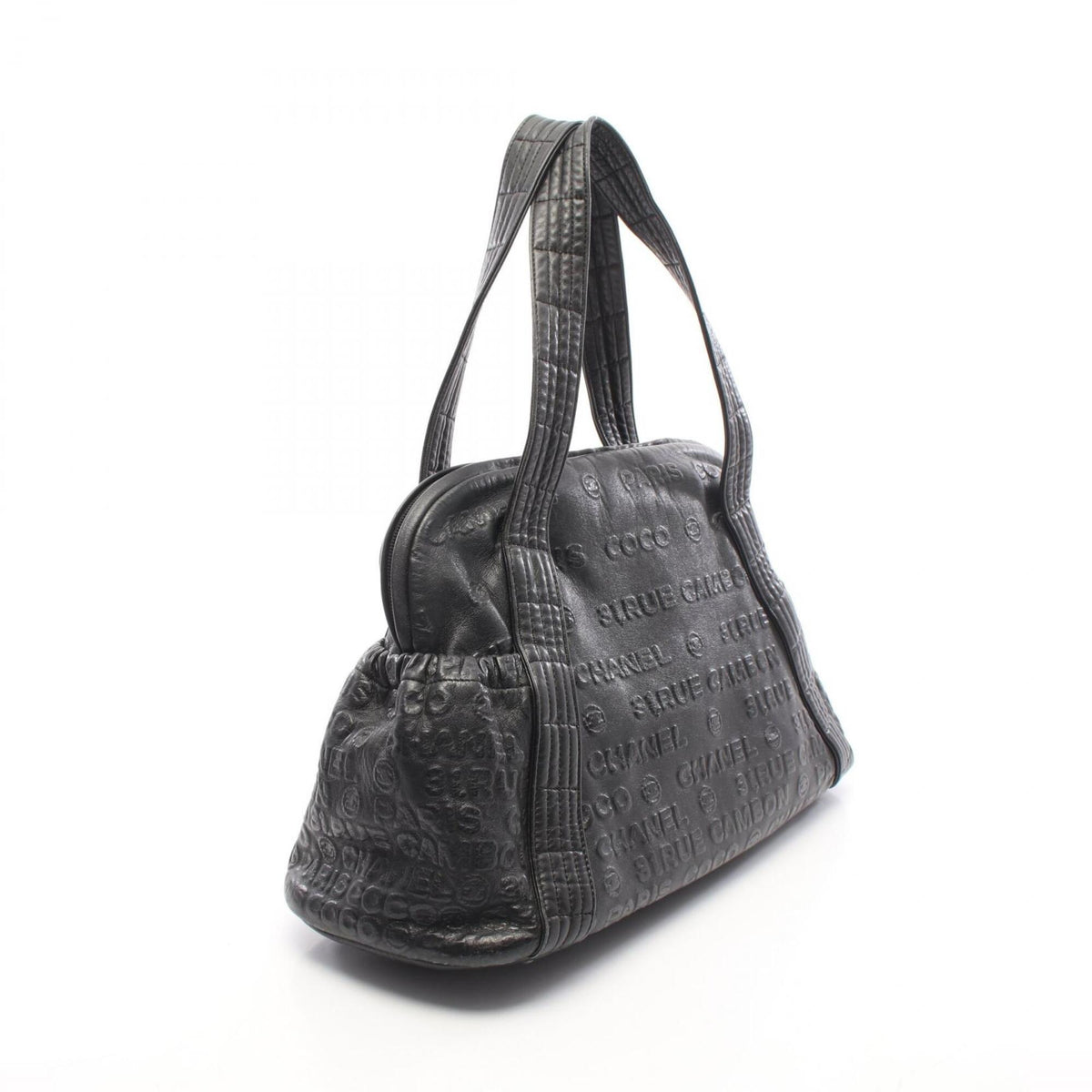 Chanel Black Leather Handbag (Pre-Owned)