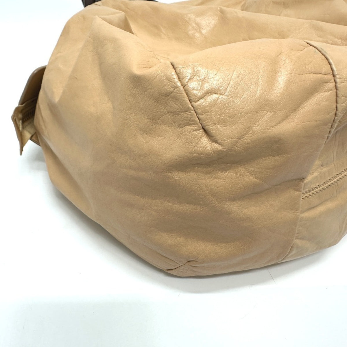 Celine Beige Leather Handbag Tote Bag (Pre-Owned)