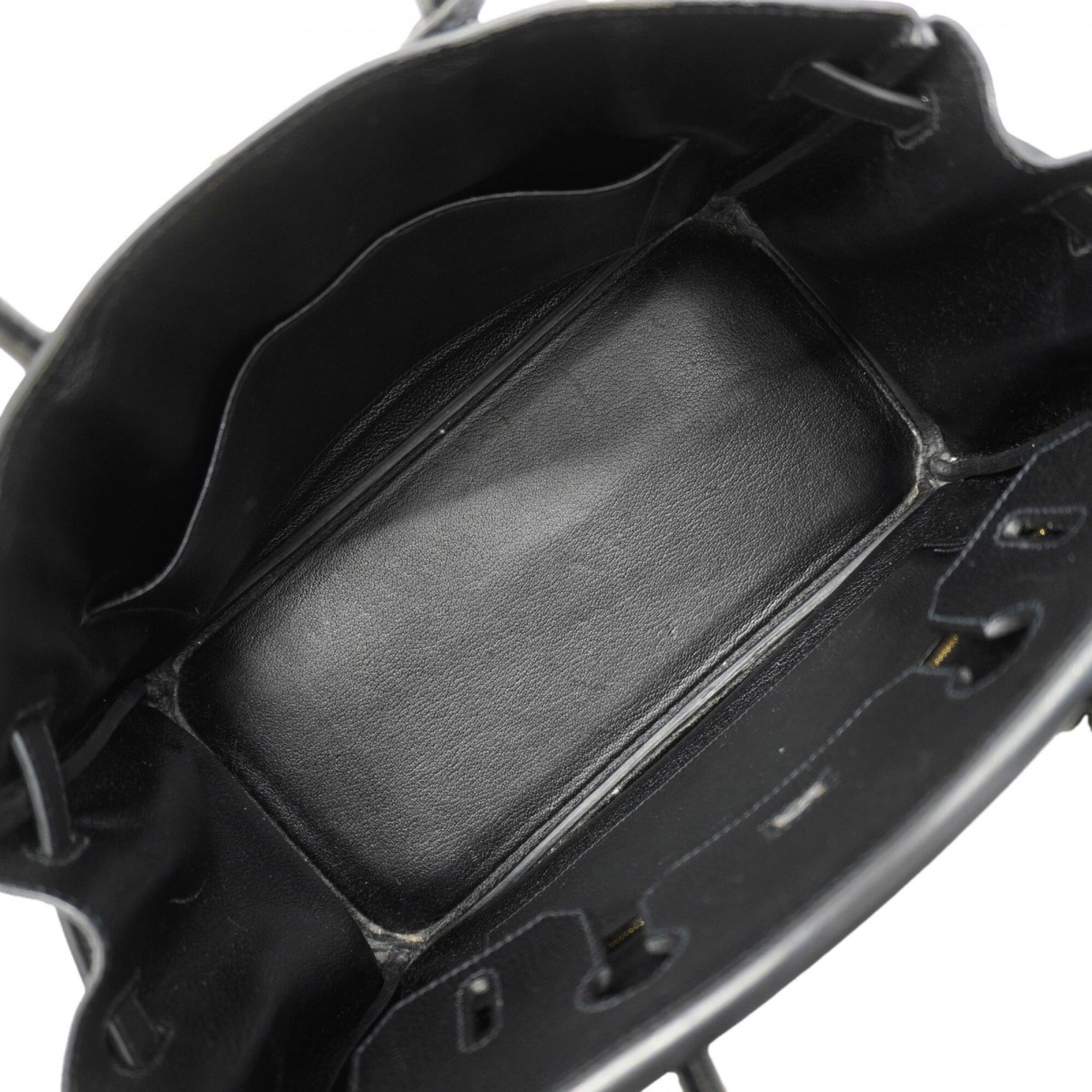Hermes Black Togo Leather Handbag (Pre-Owned)
