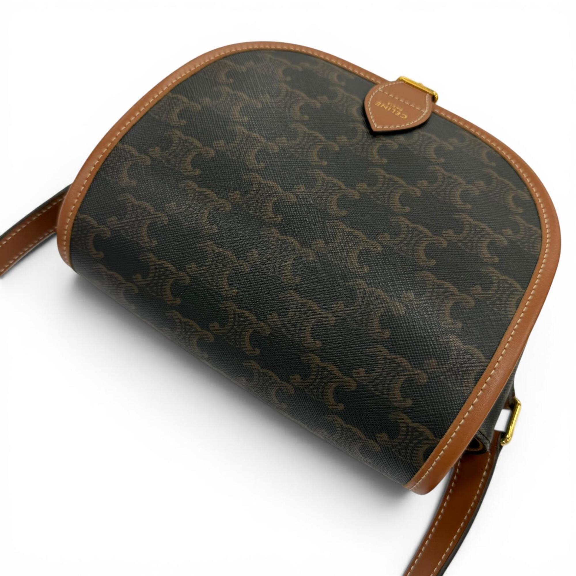 Celine Canvas Shoulder Bag (Pre-Owned)