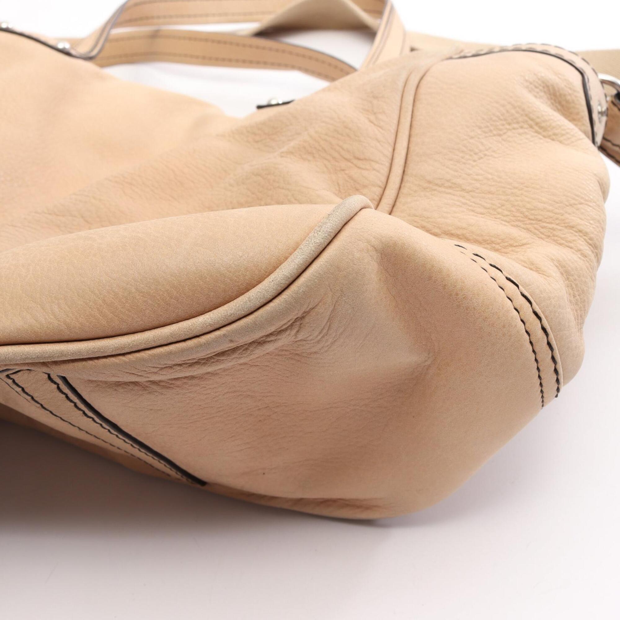 Loewe Beige Leather Handbag Tote Bag (Pre-Owned)