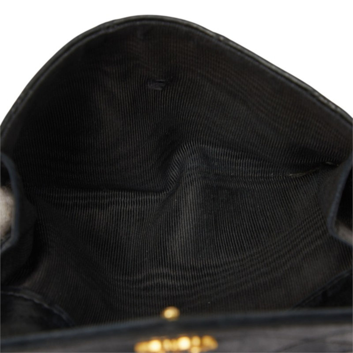Chanel Black Leather Wallet (Bi-Fold) (Pre-Owned)
