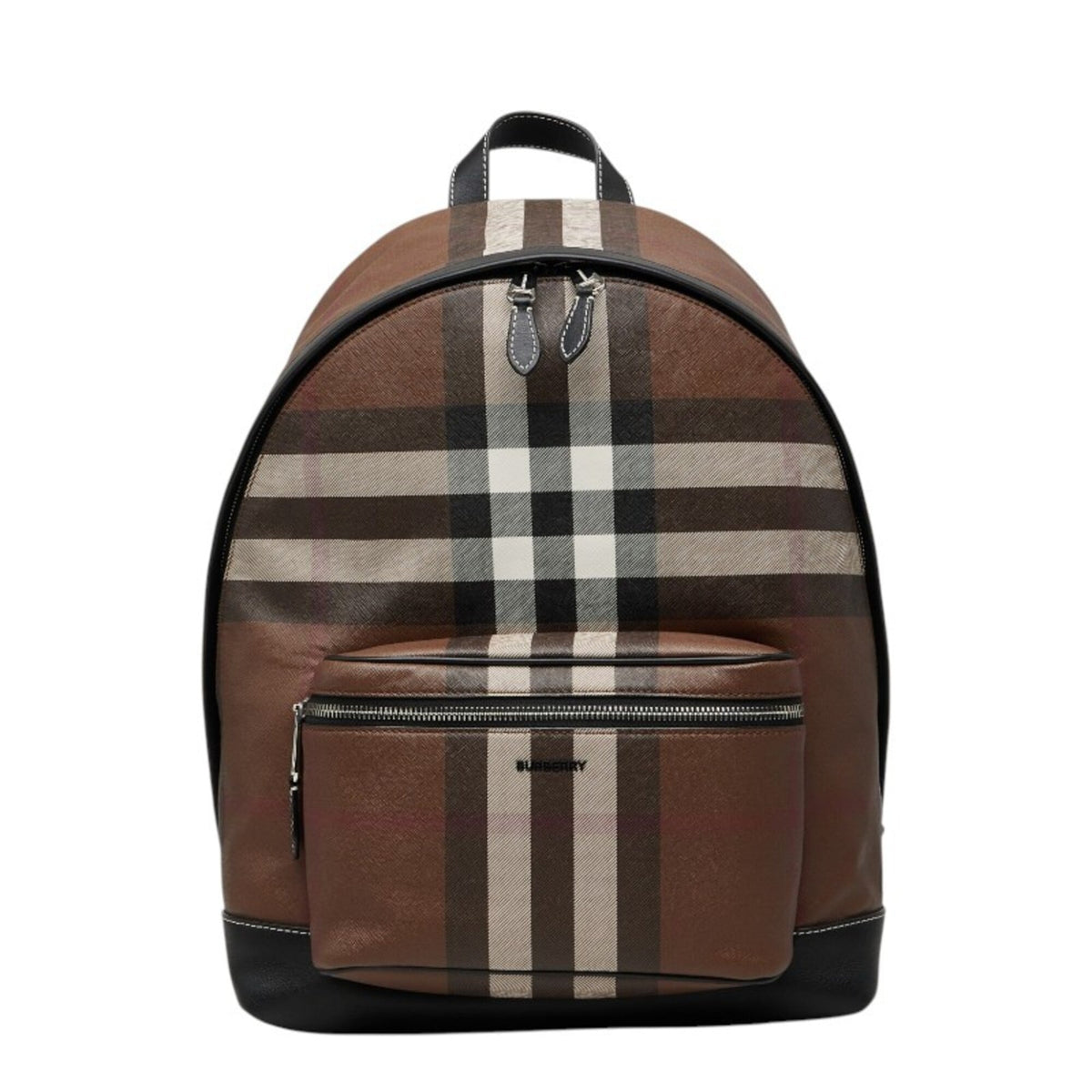 Burberry Brown Pvc Leather Backpack (Pre-Owned)