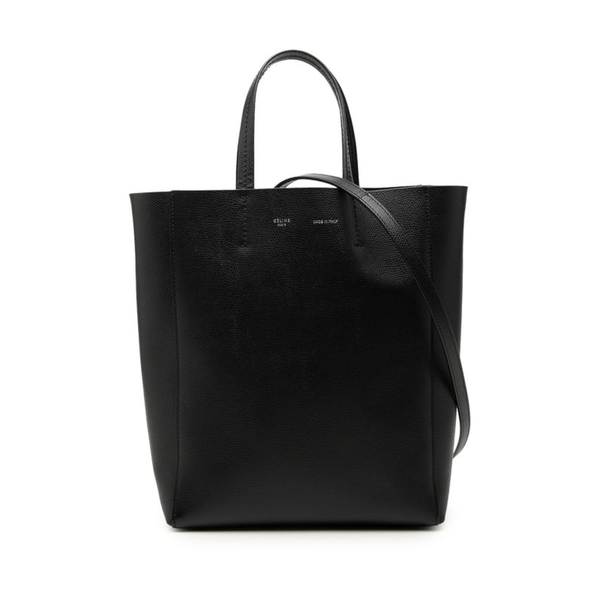 Celine Black Leather Handbag Shoulder Bag (Pre-Owned)