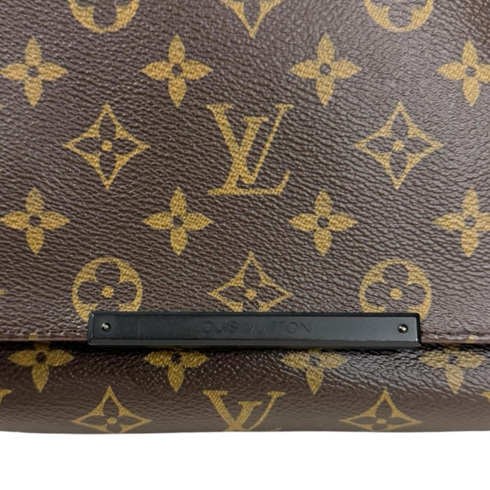 Louis Vuitton Black Brown Monogram Shoulder Bag (Pre-Owned)