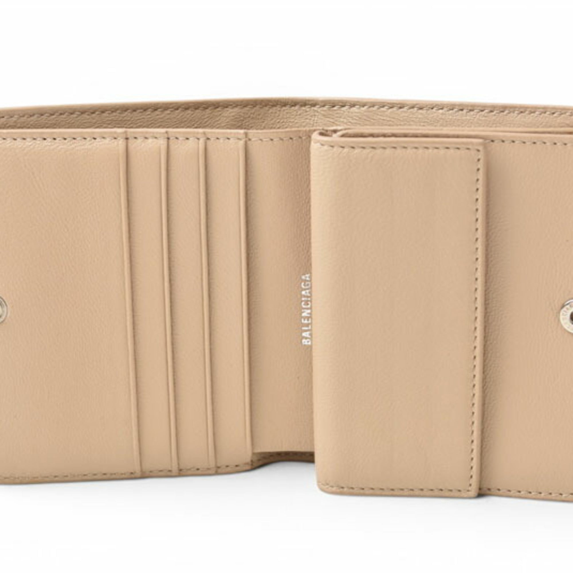Balenciaga Light Beige Leather Wallet (Bi-Fold) (Pre-Owned)