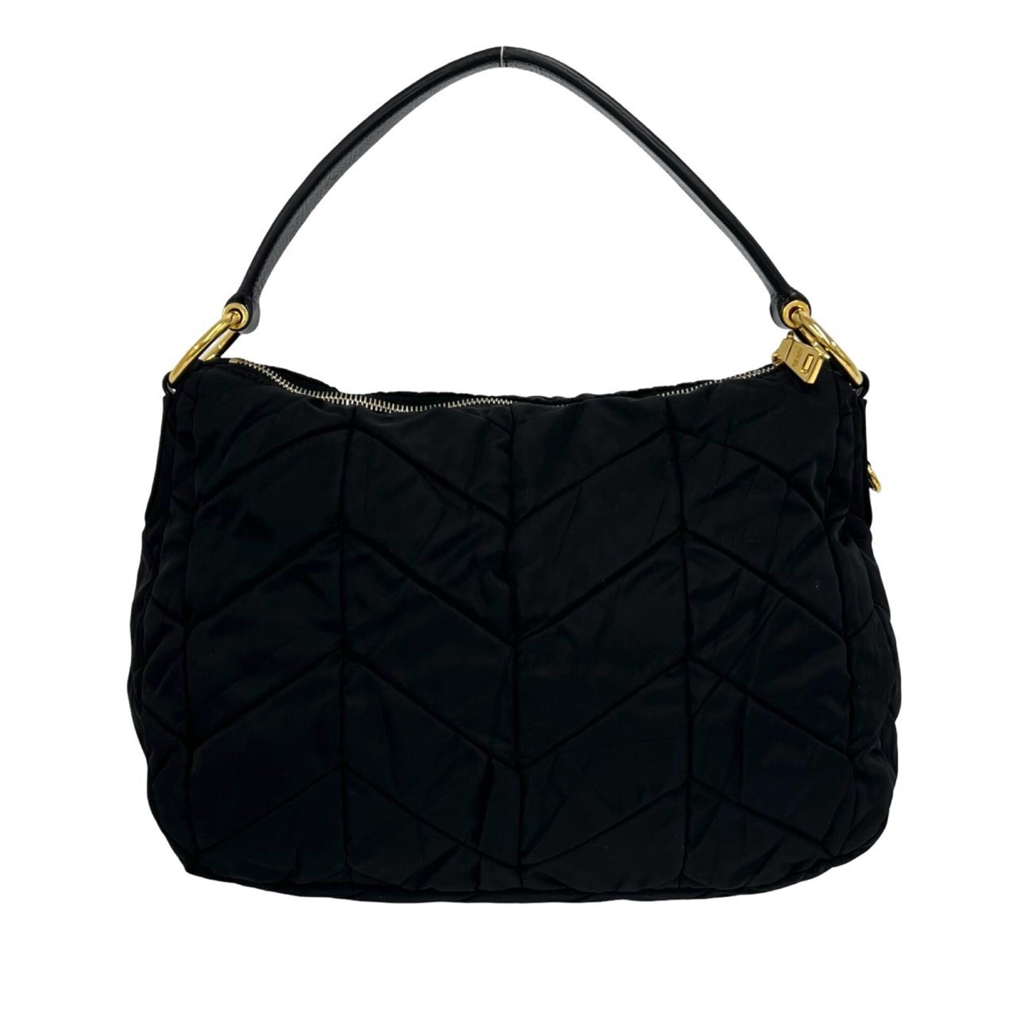 Prada Black Nylon Handbag Shoulder Bag (Pre-Owned)