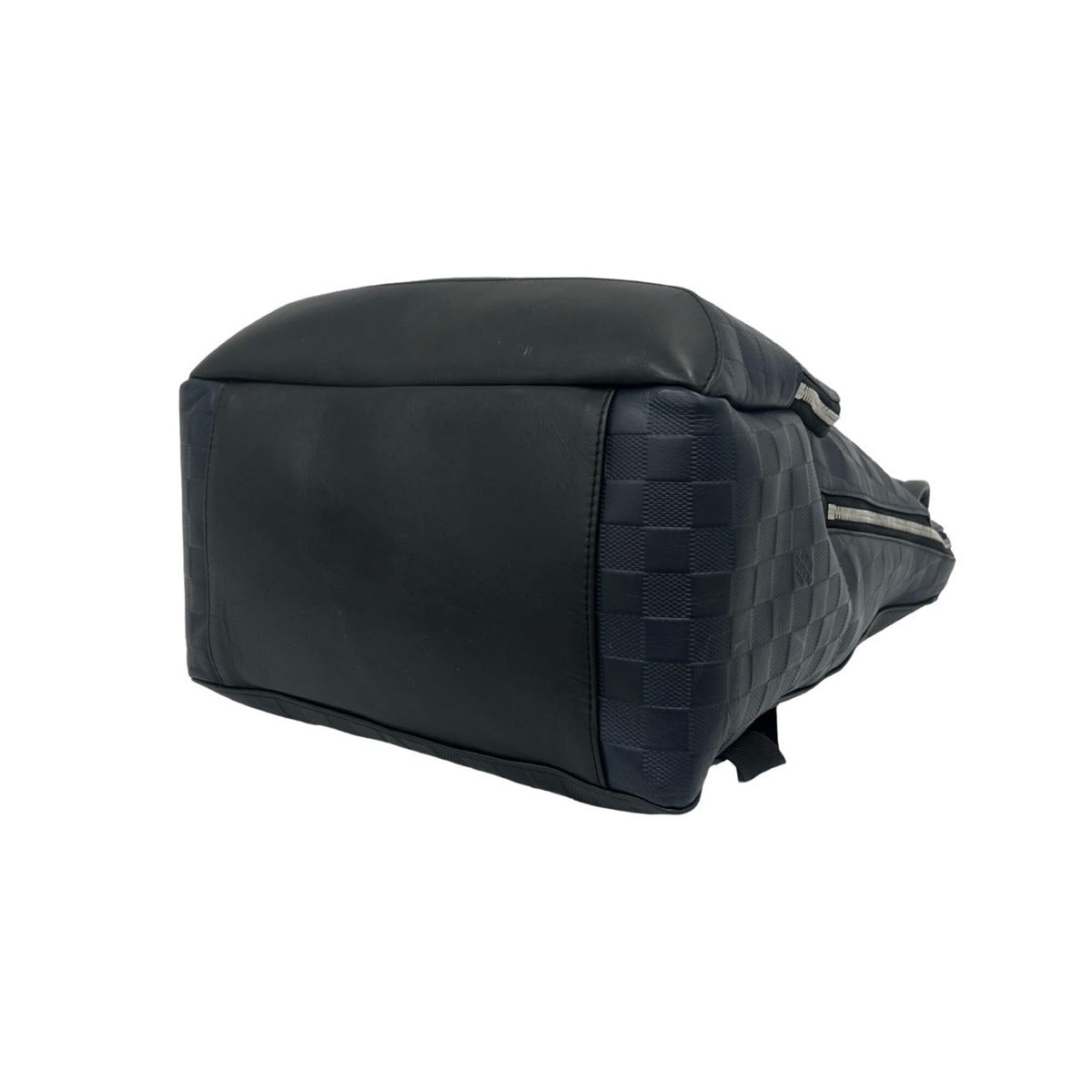Louis Vuitton Black Navy Leather Backpack (Pre-Owned)