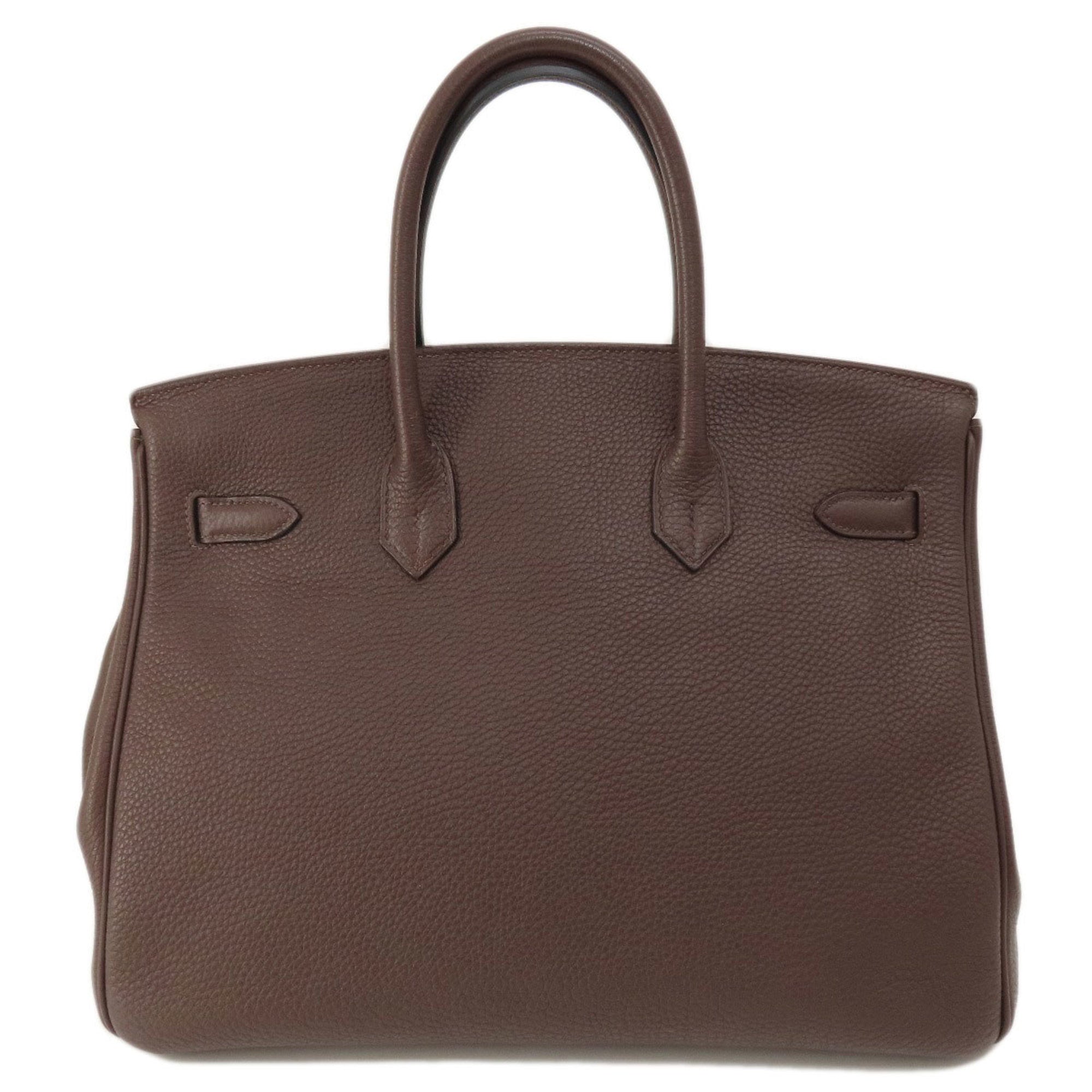 Hermes Birkin Dark Brown Togo Leather Handbag (Pre-Owned)