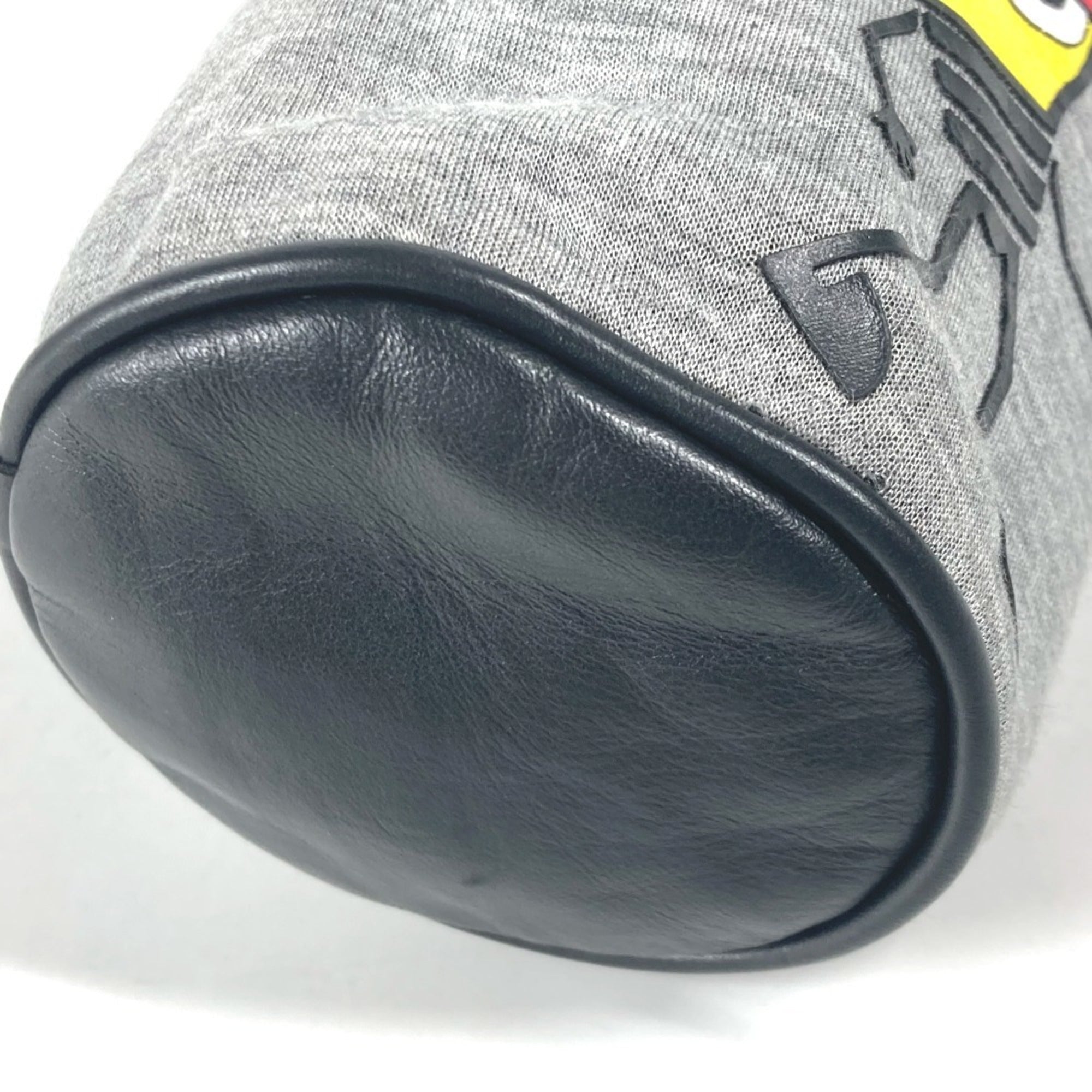 Fendi Gray Yellow Canvas Pouch (Pre-Owned)